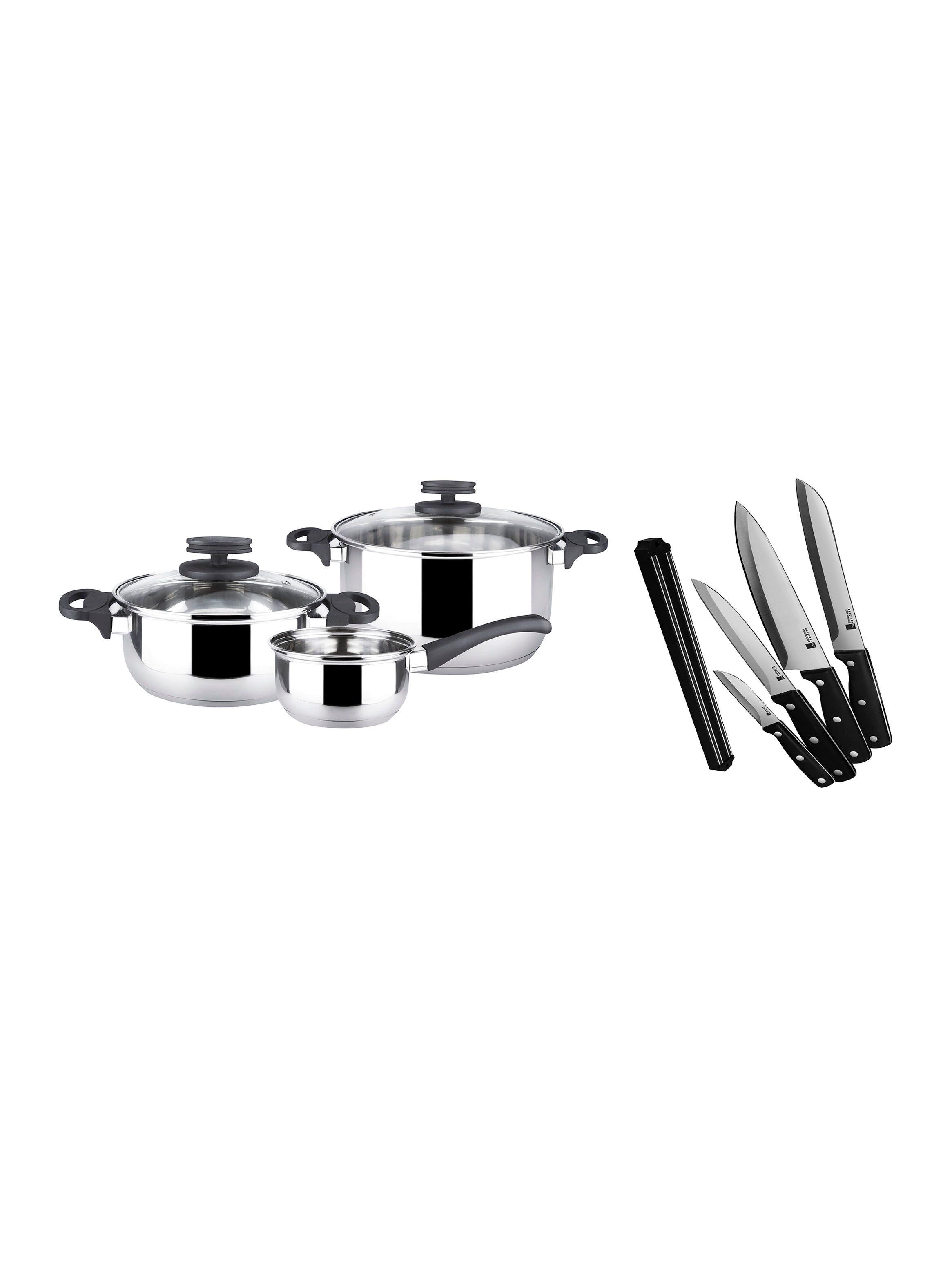 Batería Style Inox + Juego Cuchillos Blade con Soporte Imán-0