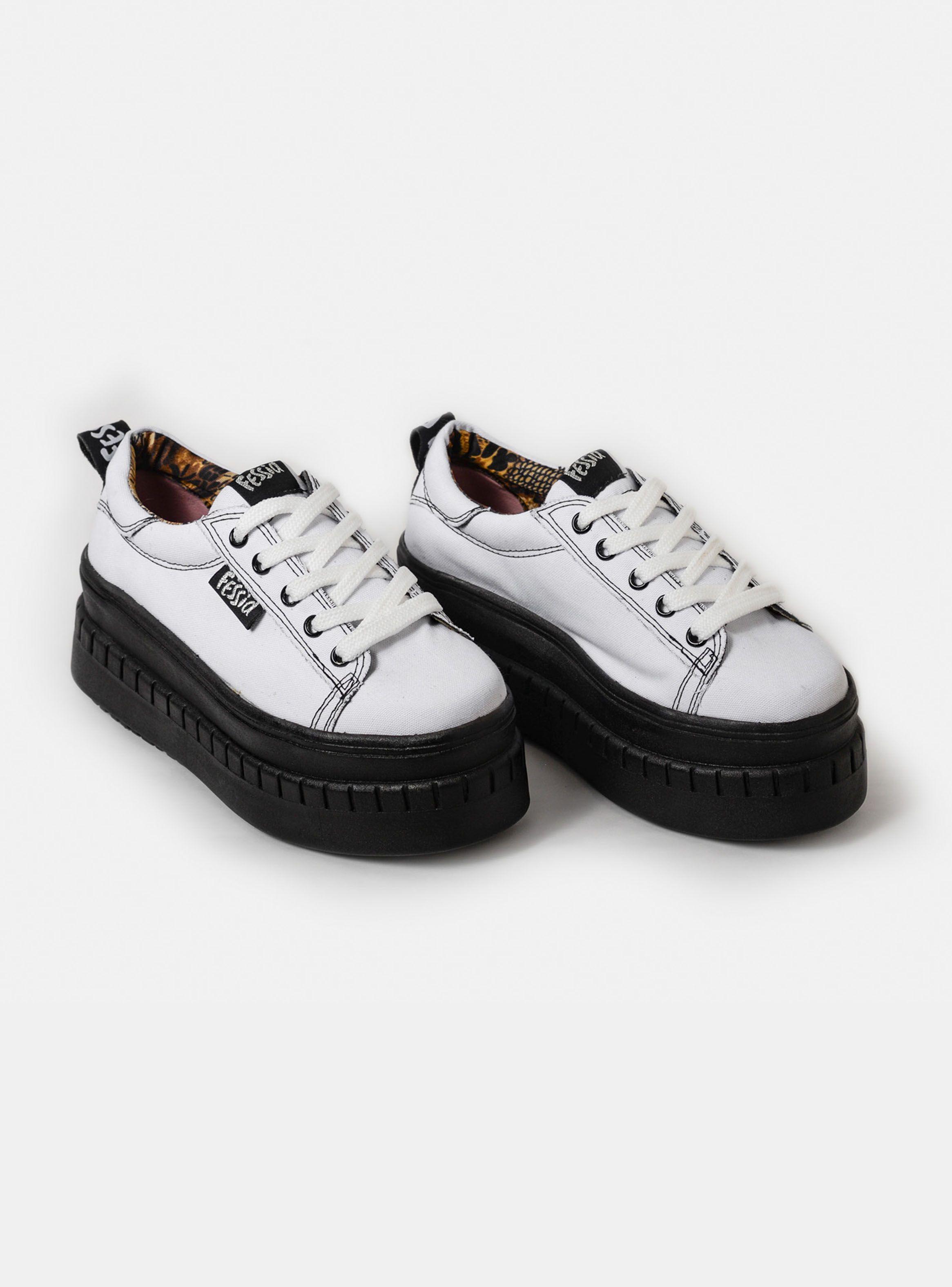 Zapatilla Urbana Funky Lona White Mujer-2