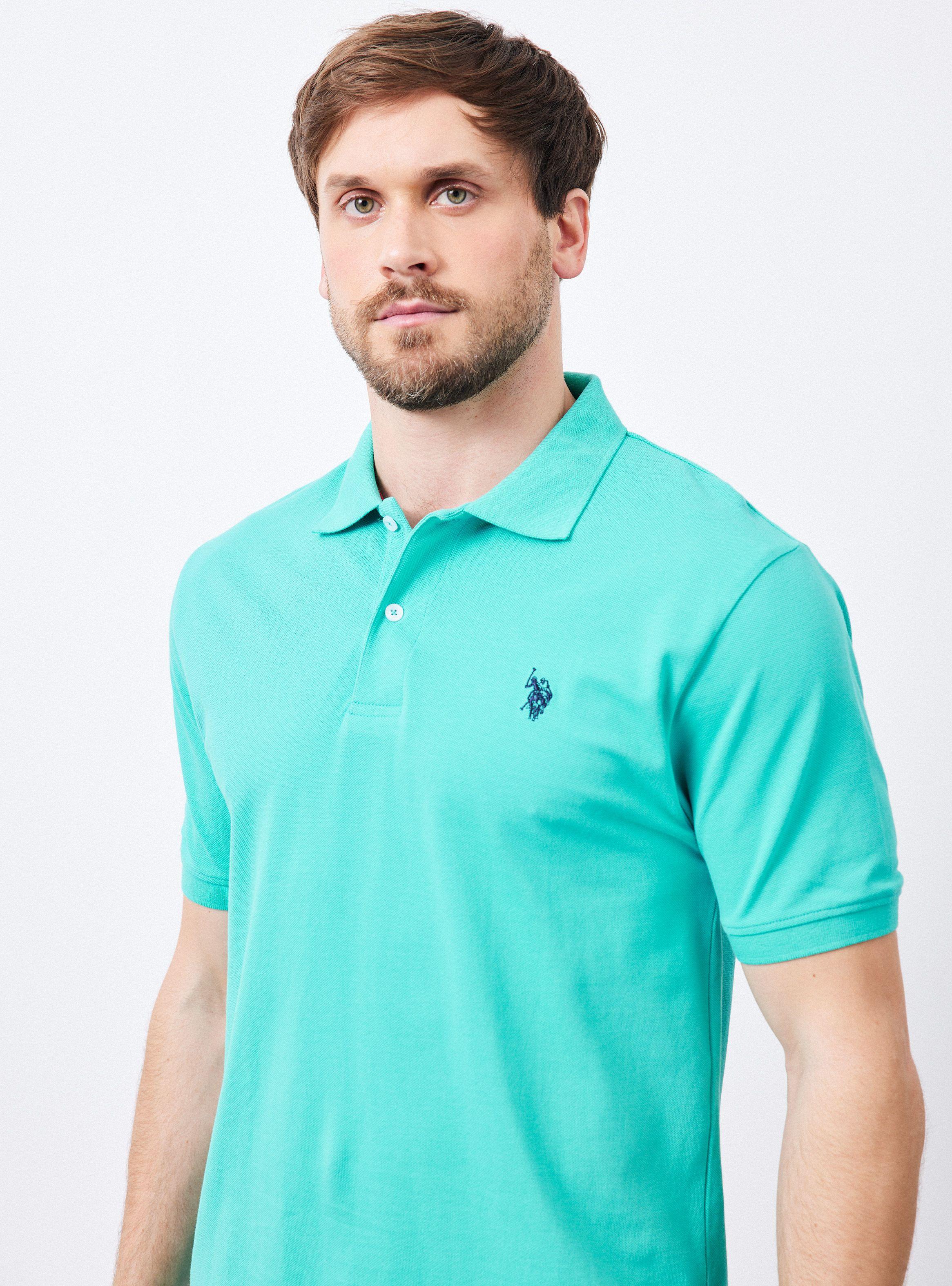 Polera Piqué Manga Corta Logo Colores Moda-2