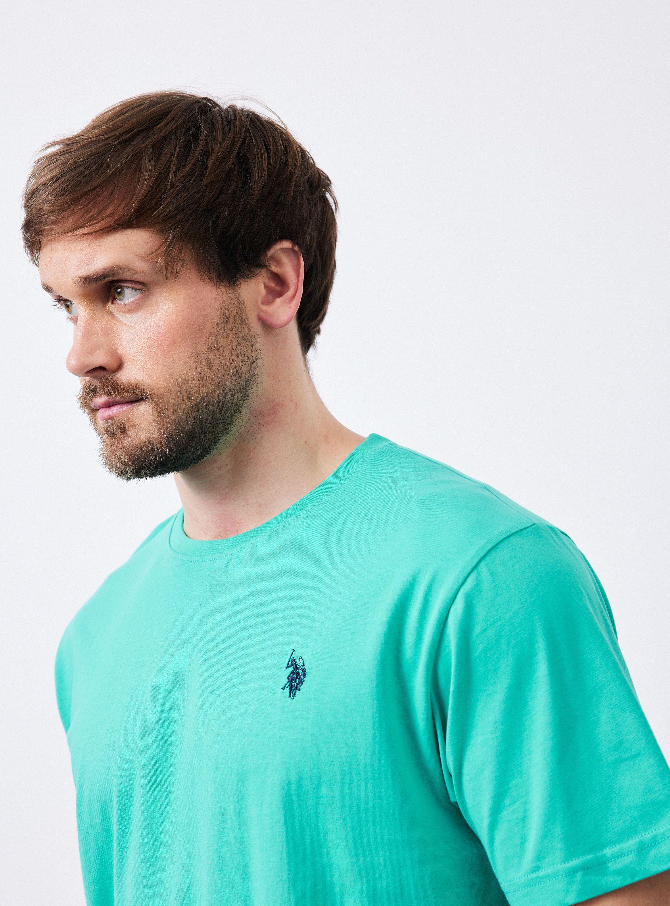 Polera Manga Corta Crew Neck Colores Moda-2