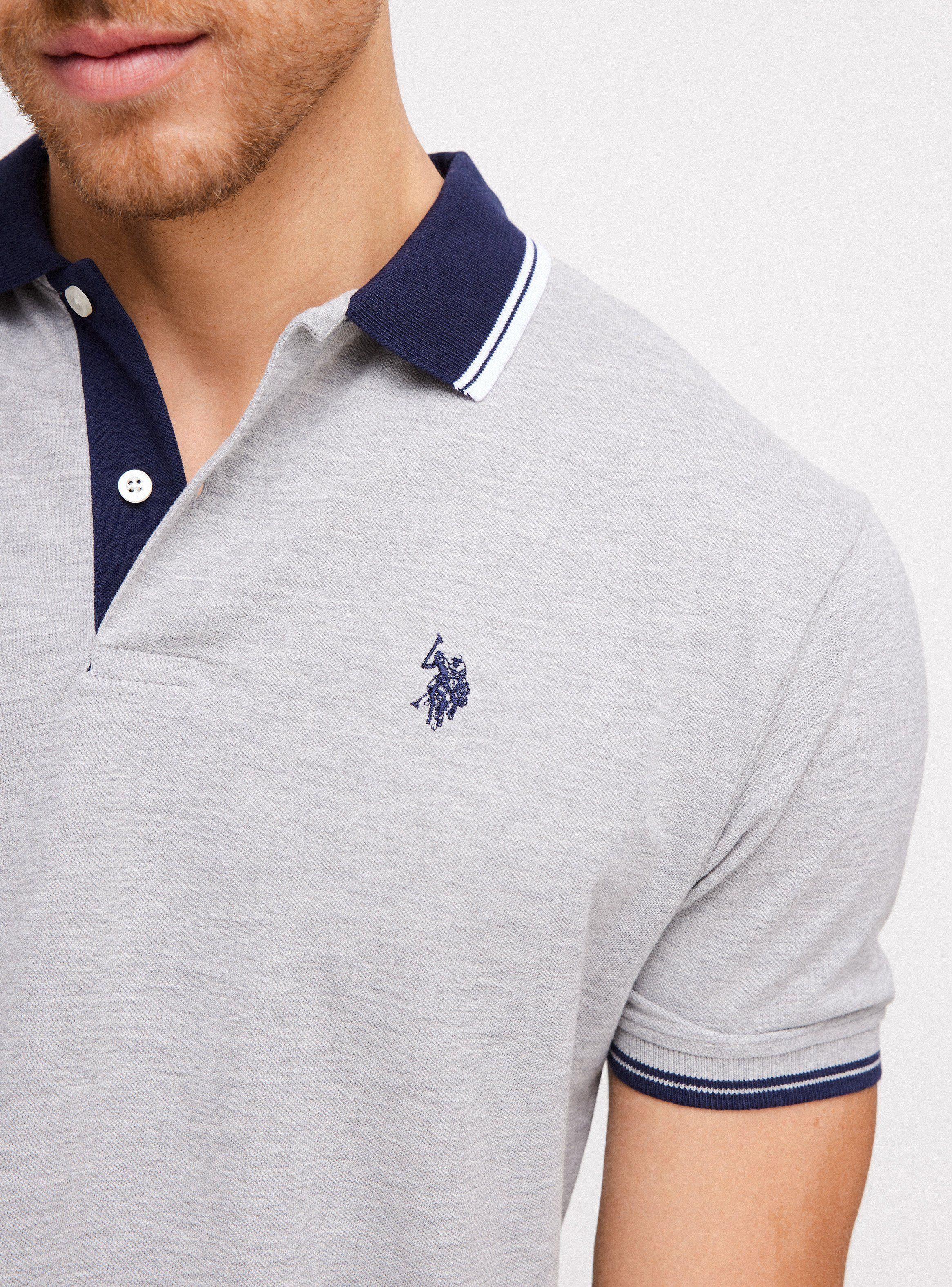 Polera Piqué Regular Fit Detalle Cuello y Mangas-2