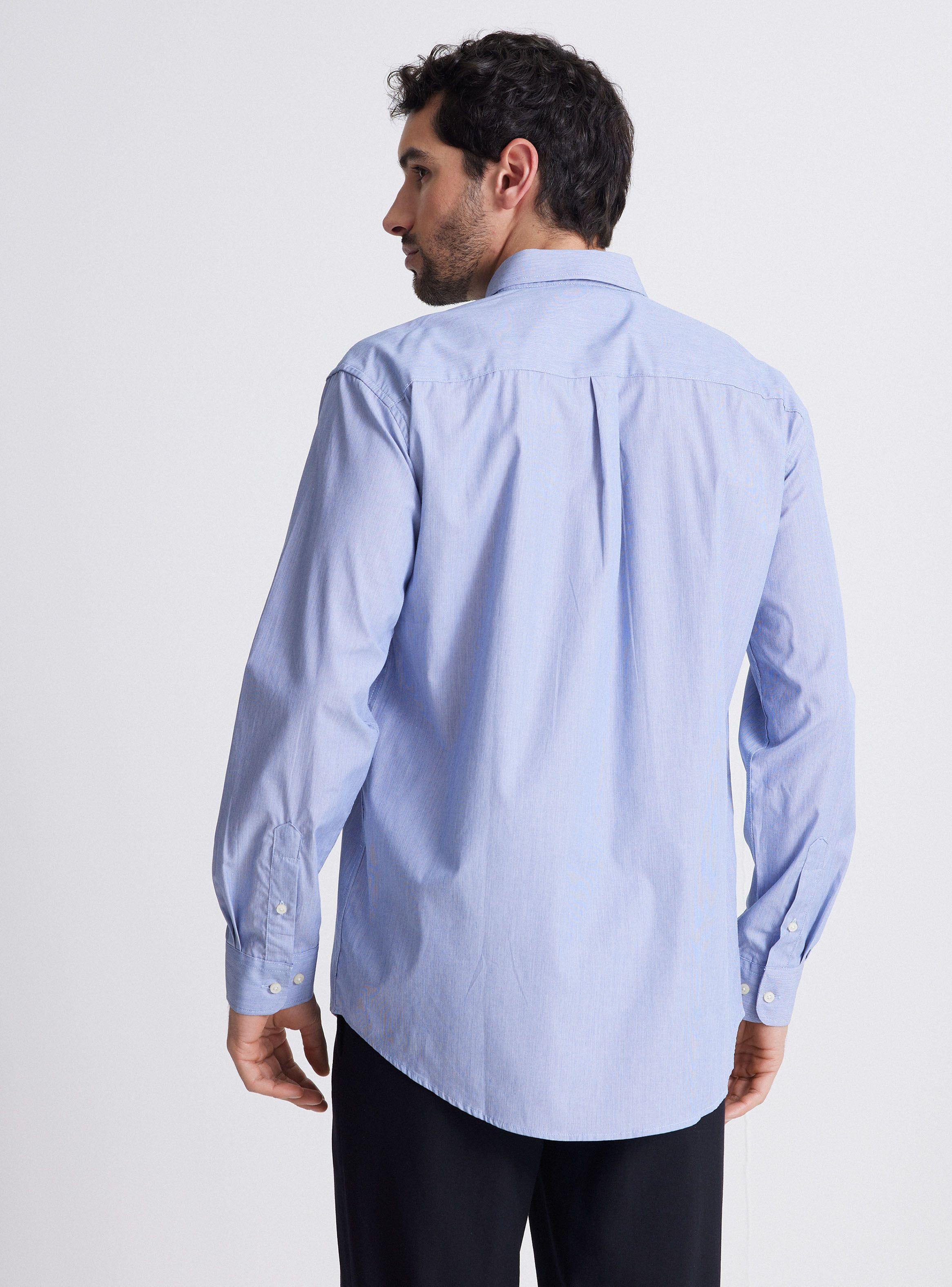 Camisa de Vestir Manga Larga Fil a Fil-1