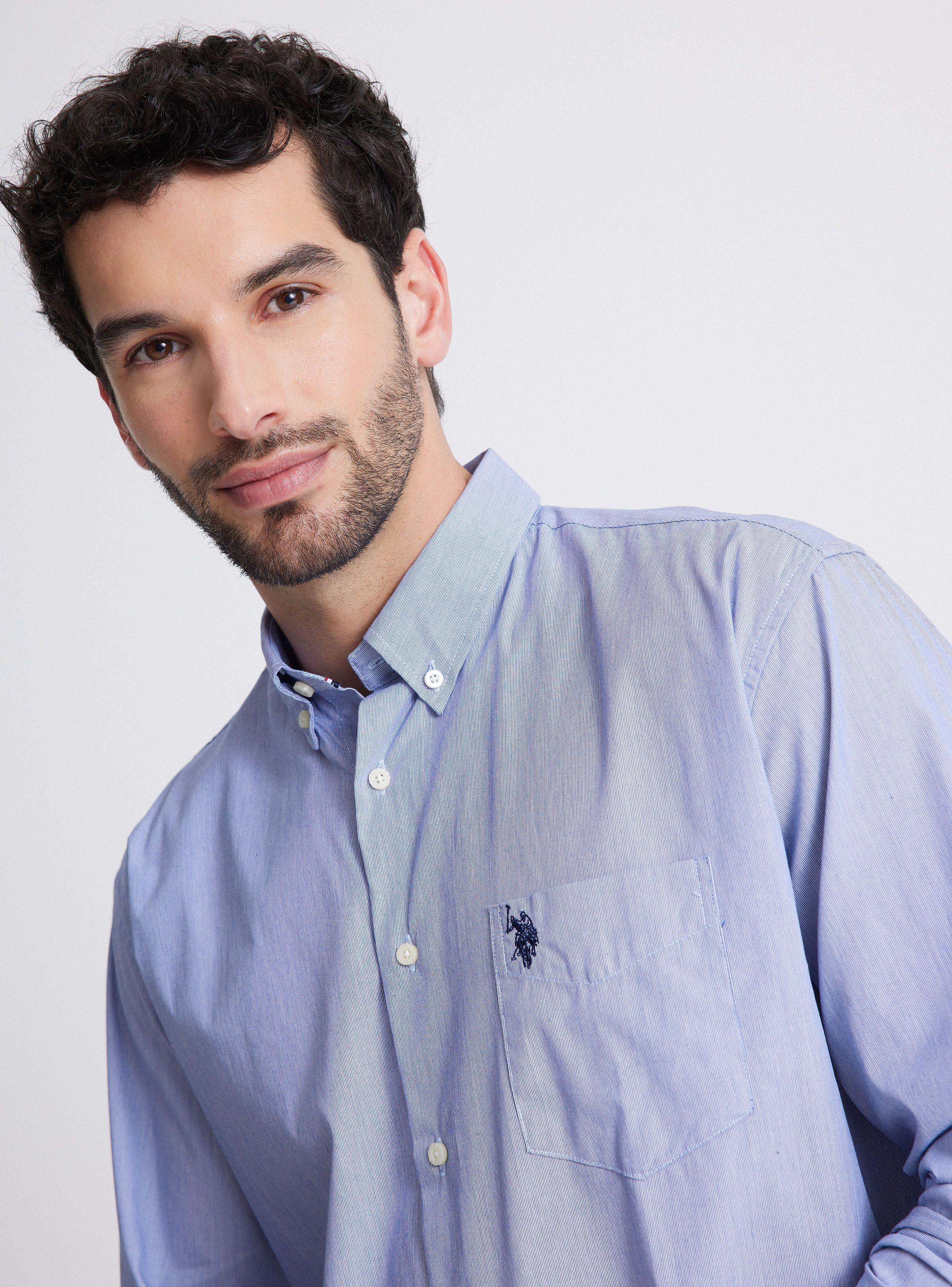 Camisa de Vestir Manga Larga Fil a Fil-2