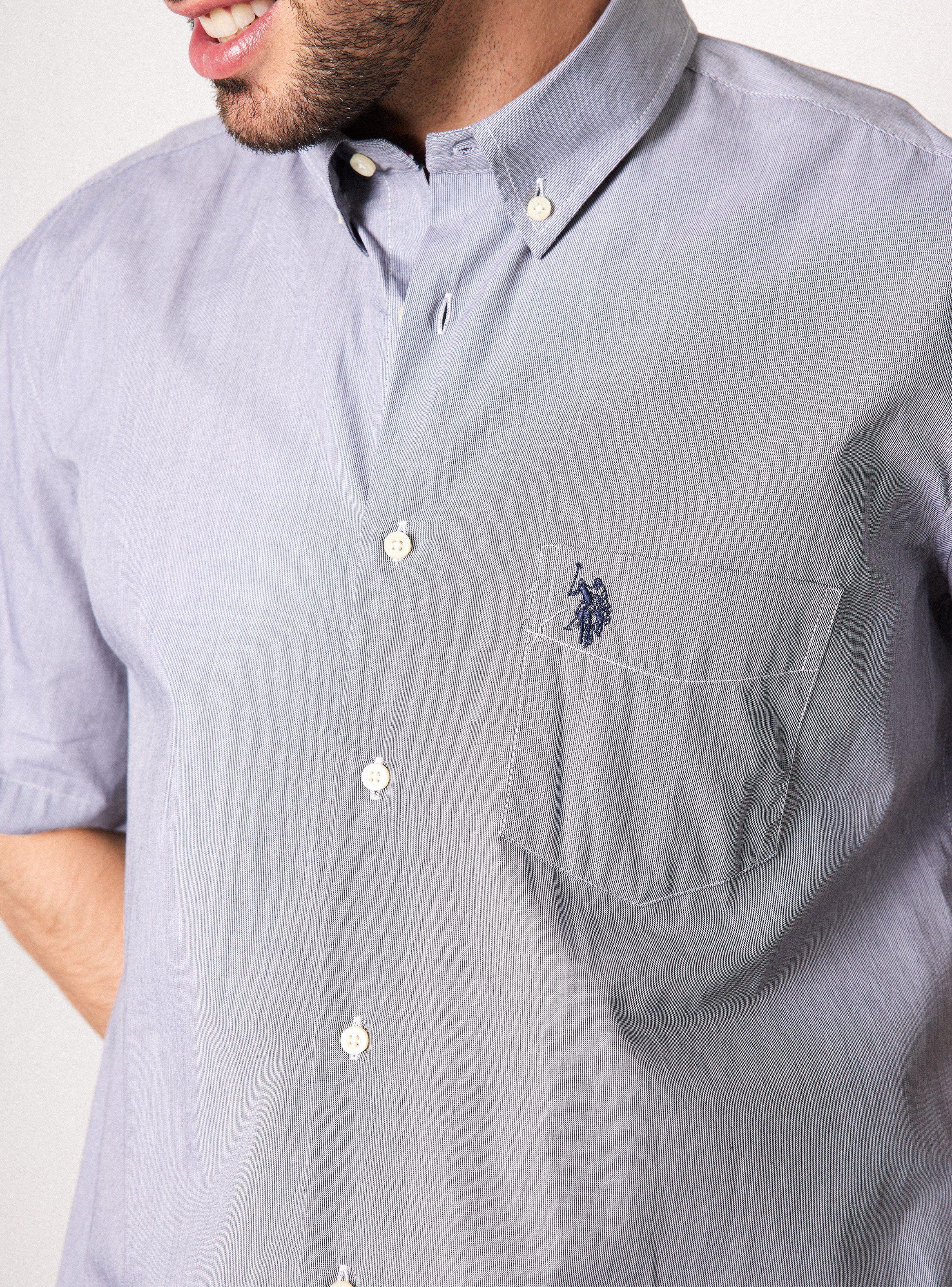Camisa de Vestir Manga Corta Fil a Fil-3