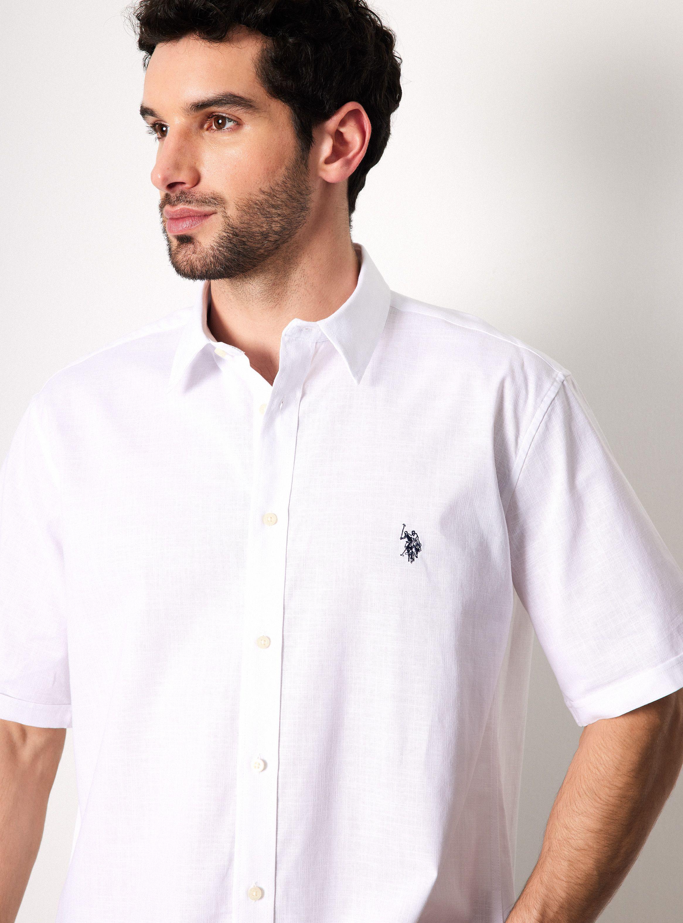 Camisa de Vestir Manga Corta Slub Cotton-2