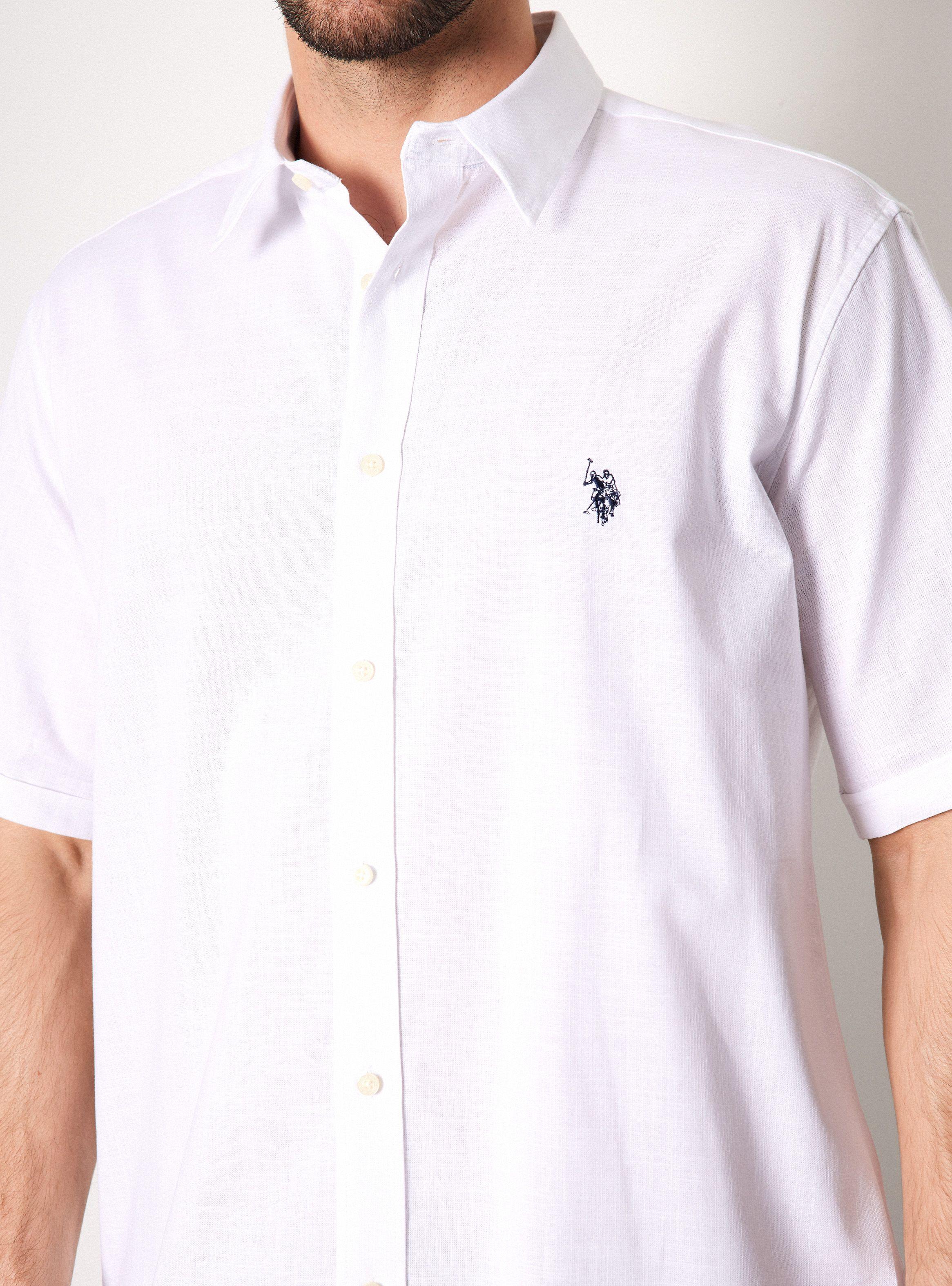 Camisa de Vestir Manga Corta Slub Cotton-3