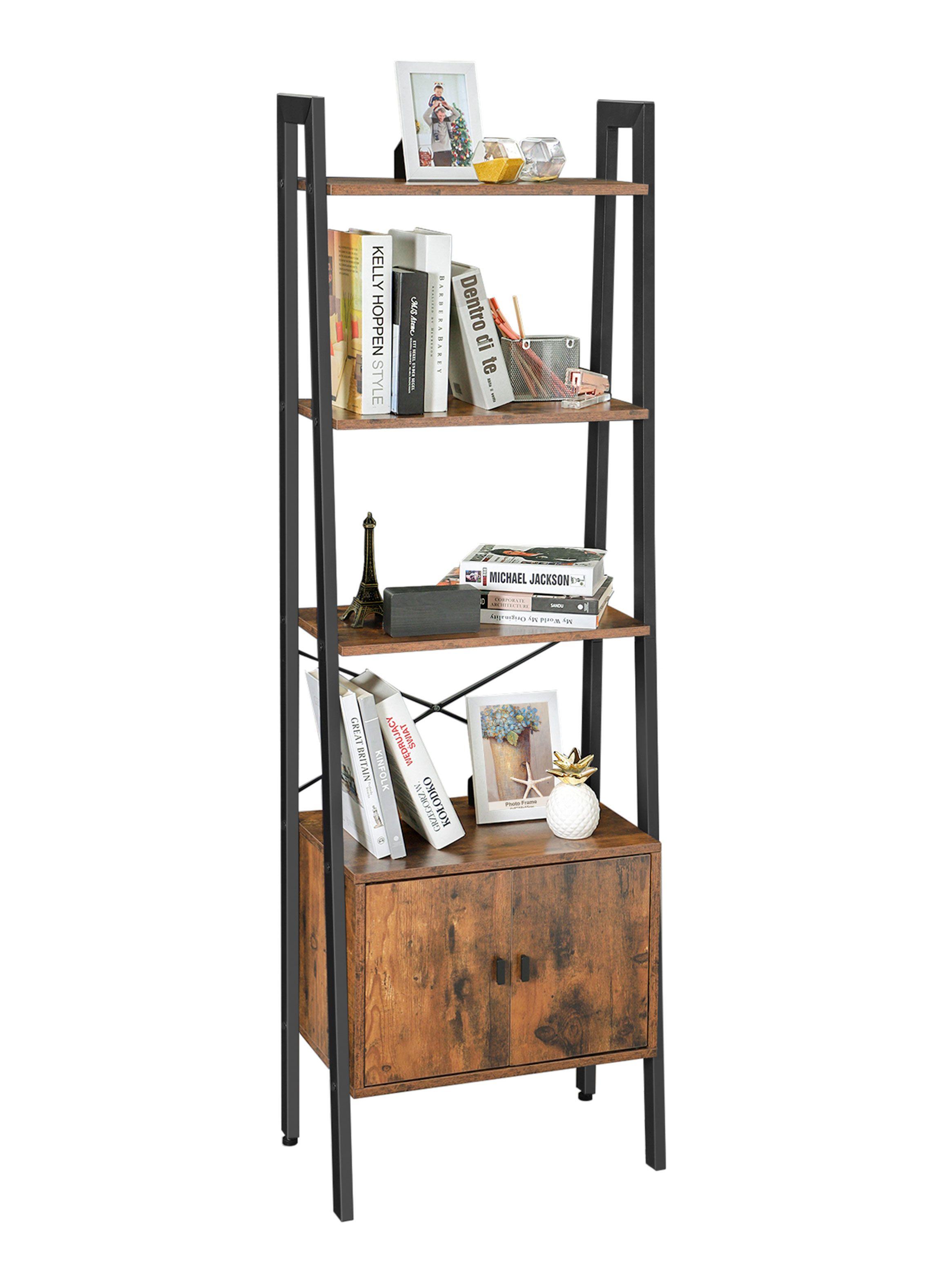 Librero Alto con Puertas L173 Metawood Colection-2