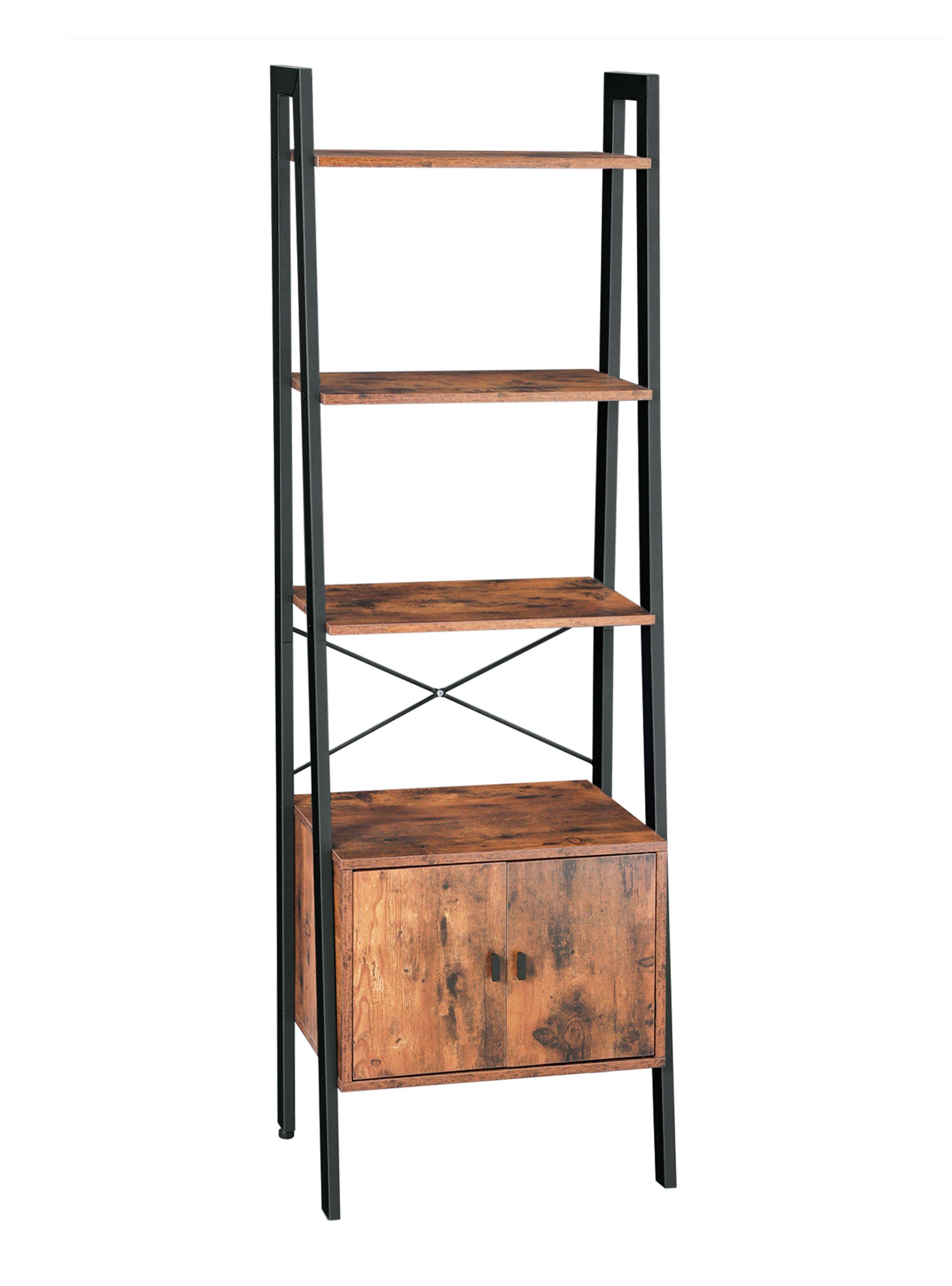 Librero Alto con Puertas L173 Metawood Colection-0