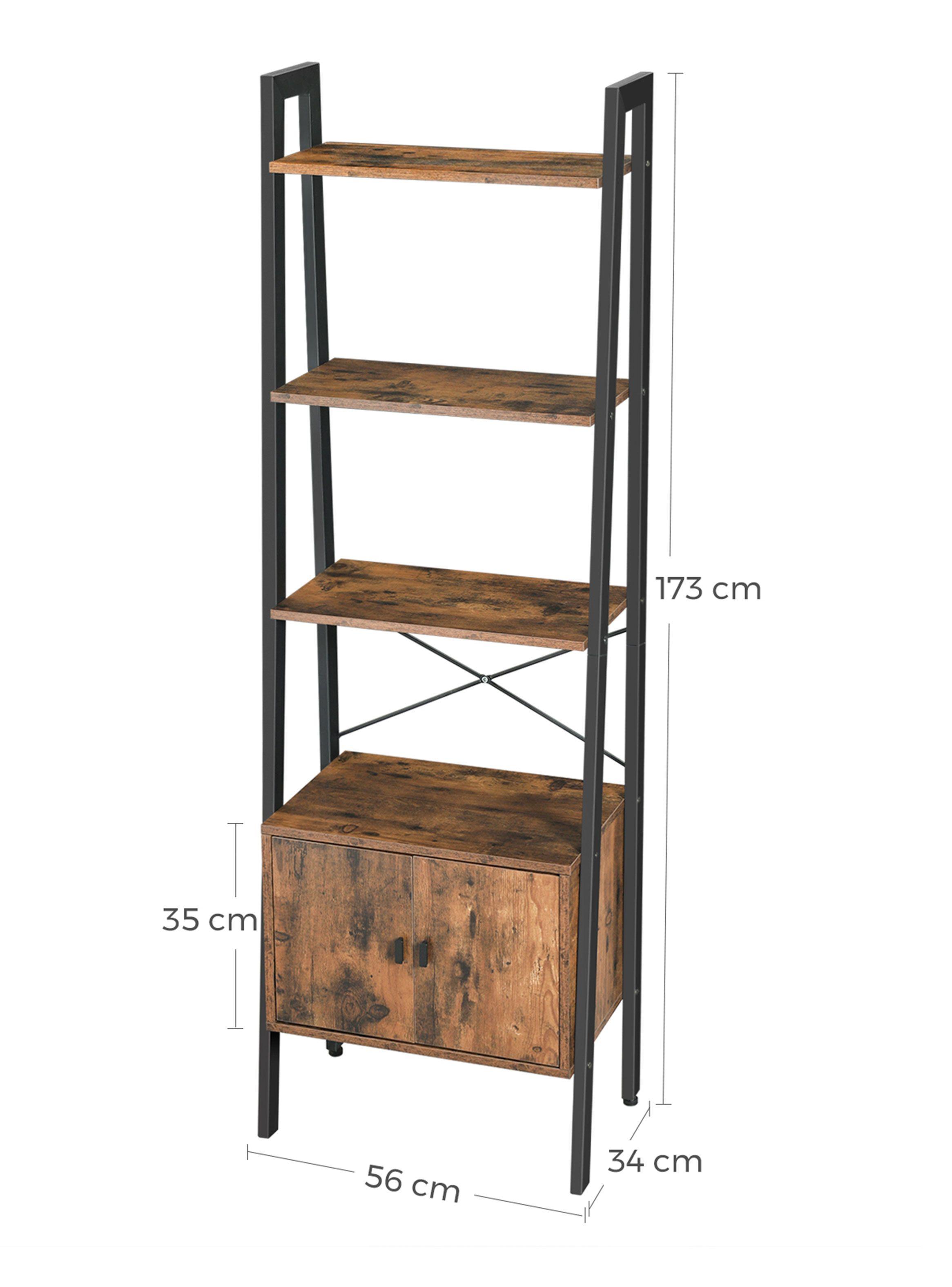 Librero Alto con Puertas L173 Metawood Colection-1