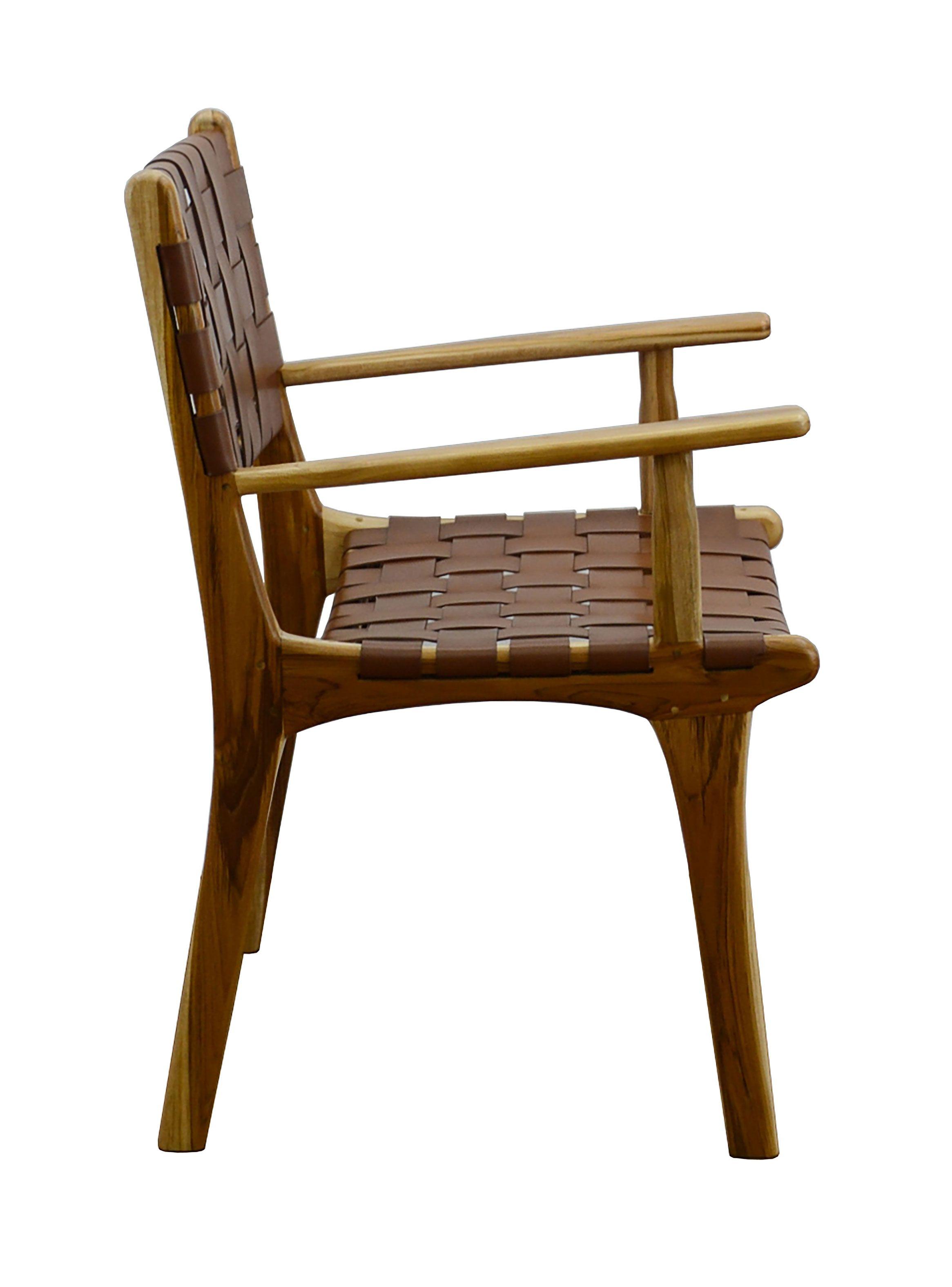 Silla con Brazos Cuero Austral-4