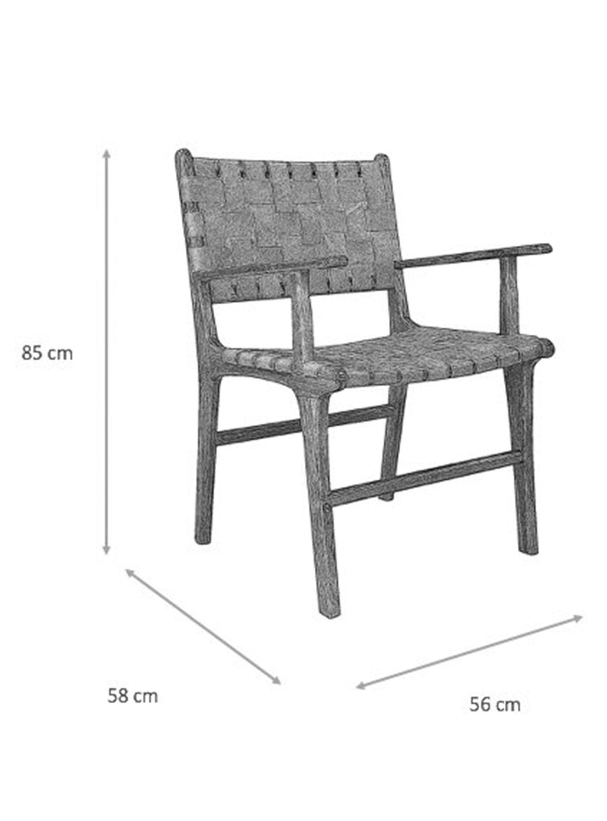 Silla con Brazos Cuero Austral-2
