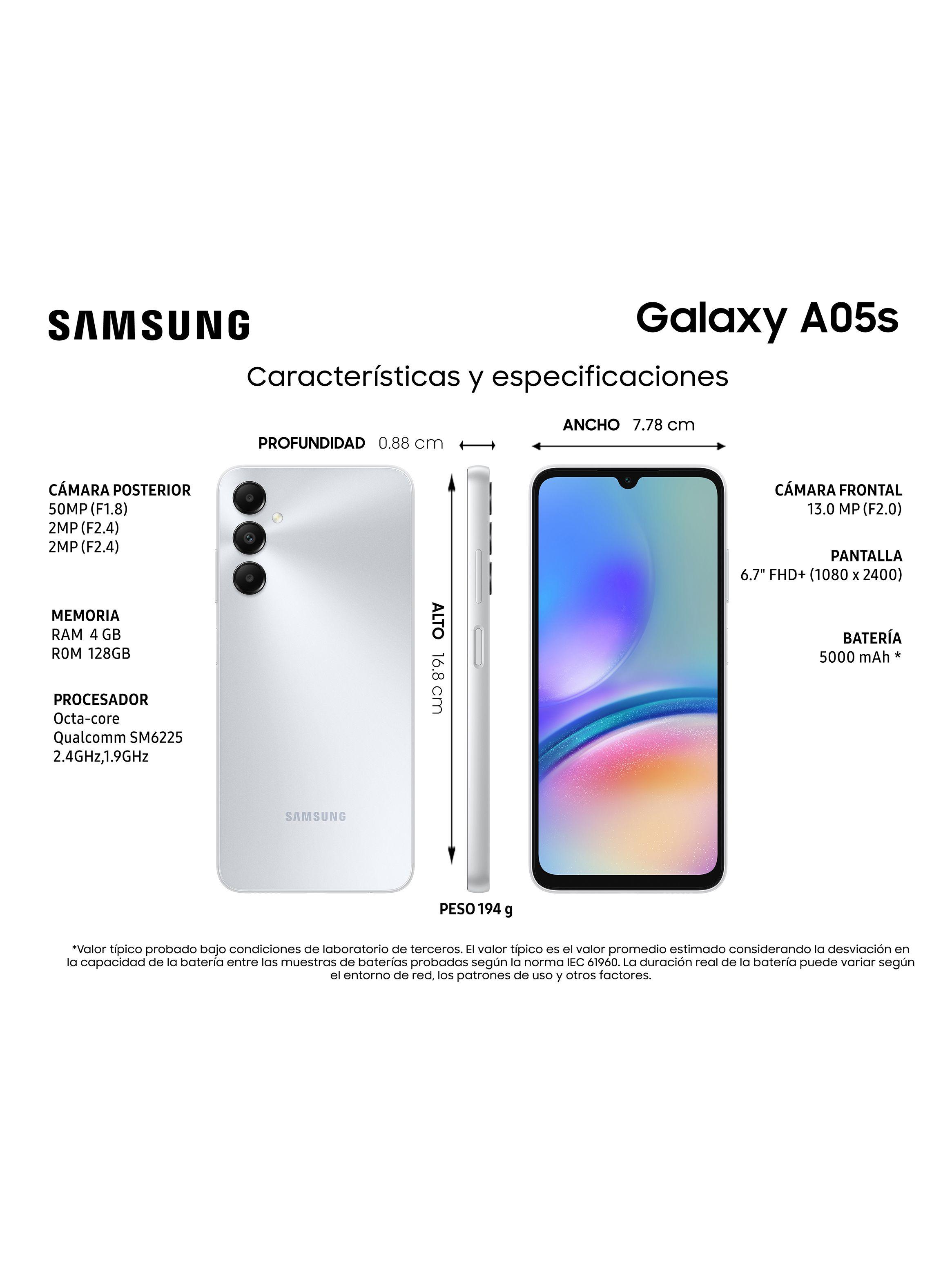 Smartphone Galaxy A05s 128GB 6.7" Silver Liberado-4