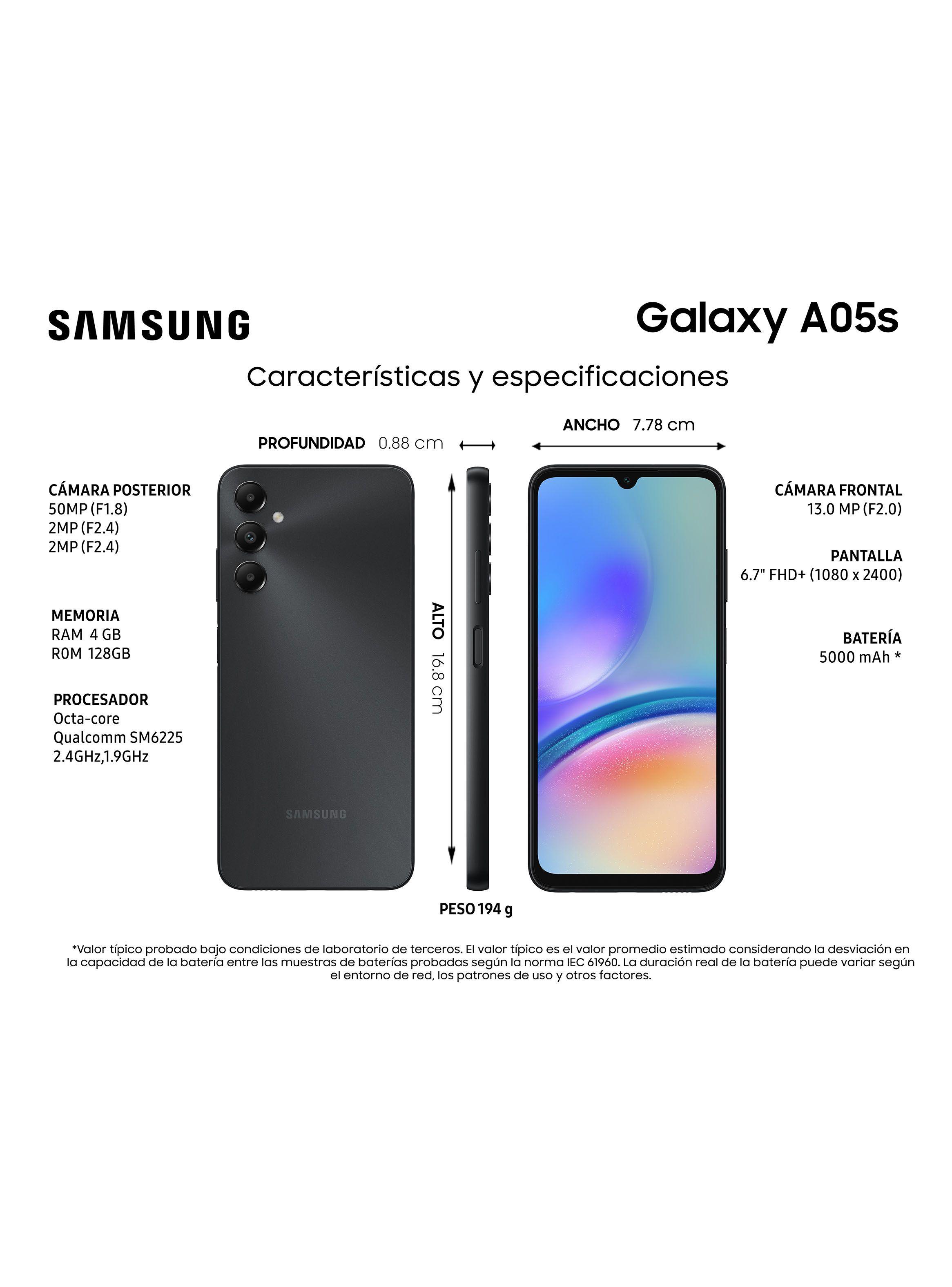 Smartphone Galaxy A05s 128GB 6.7" Black Liberado-4