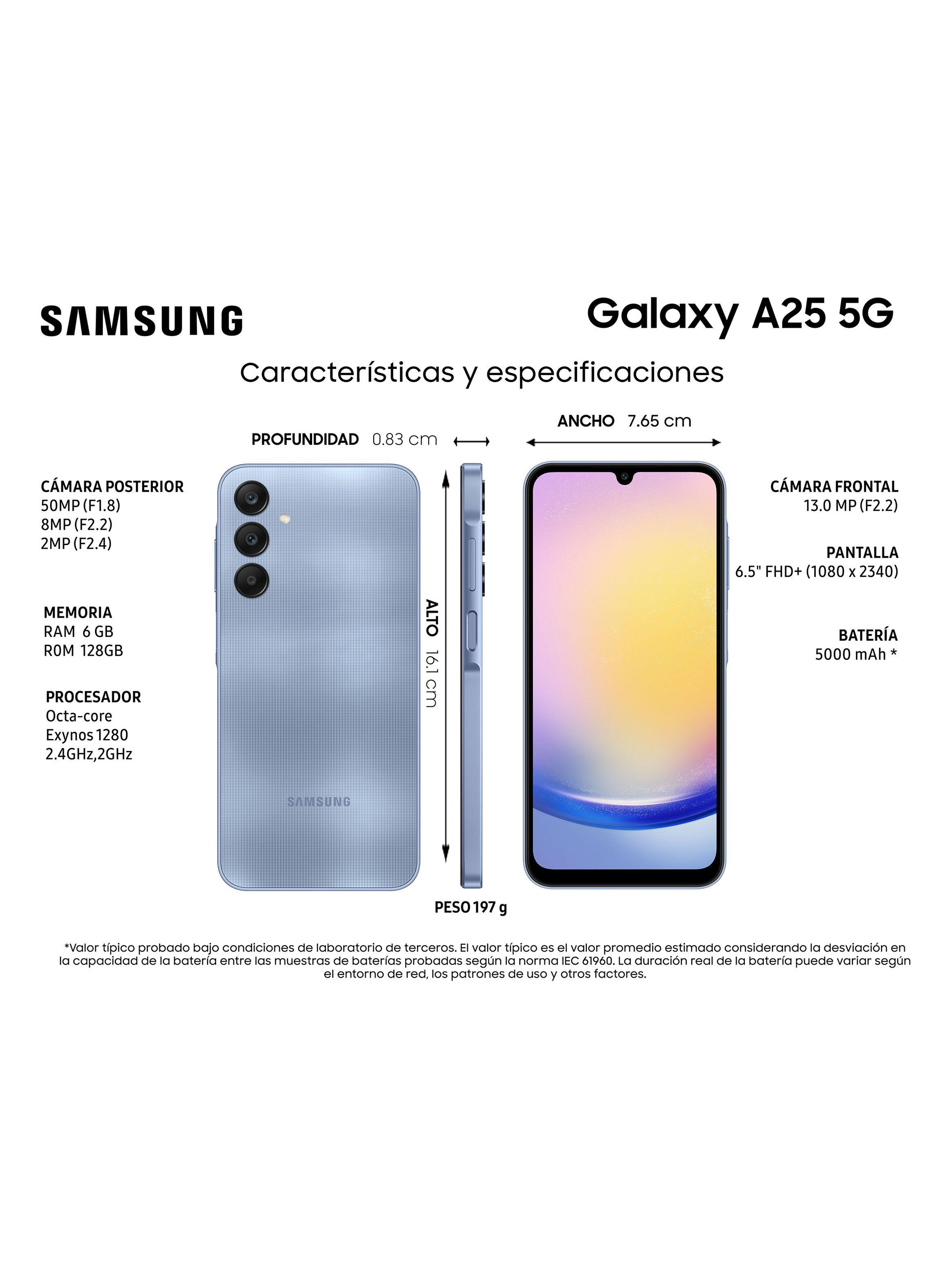 Smartphone Galaxy A25 5G 128GB 6.5" Blue Liberado-4