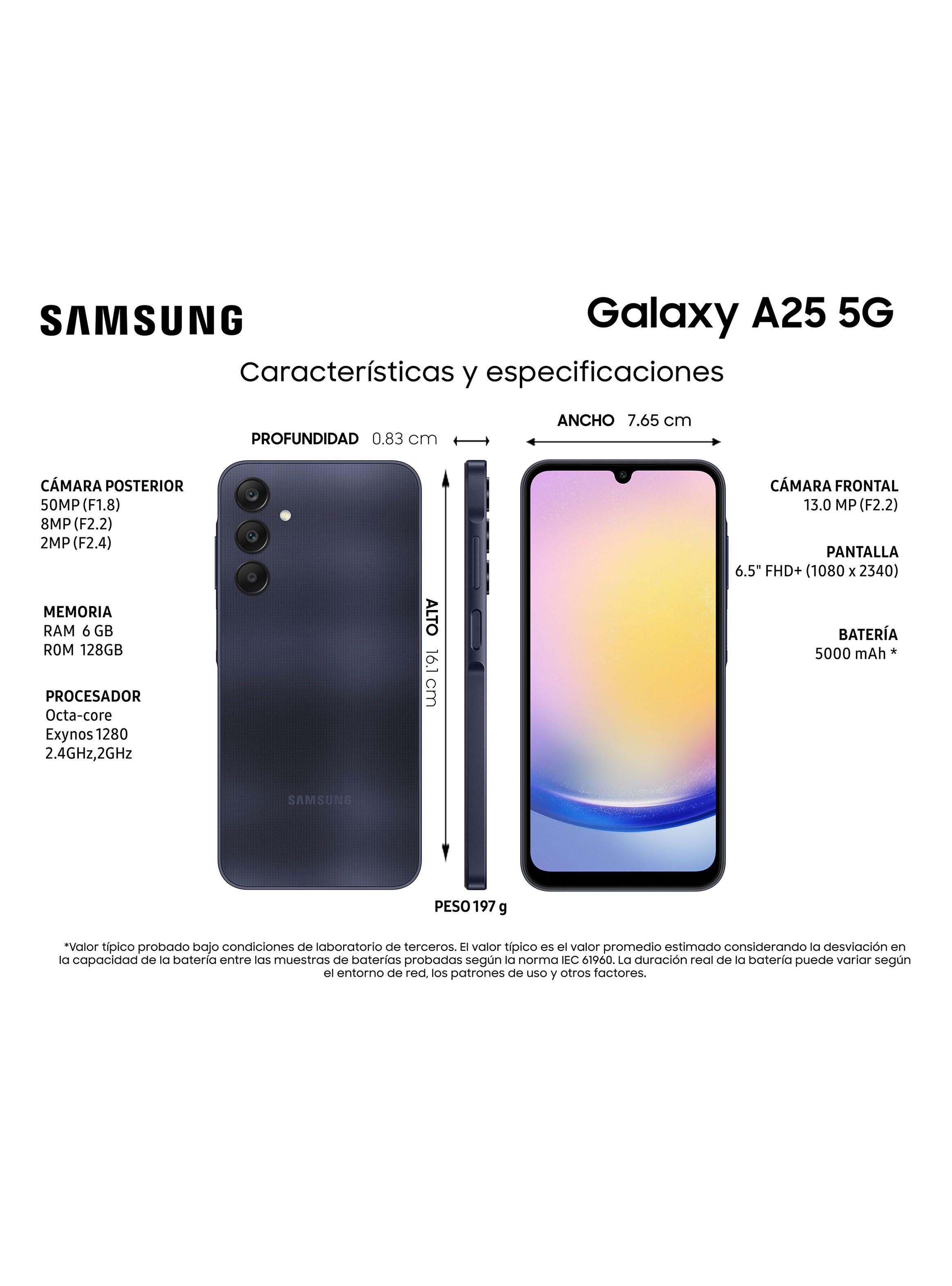 Smartphone Galaxy A25 5G 128GB 6.5" Blue Black Liberado-4