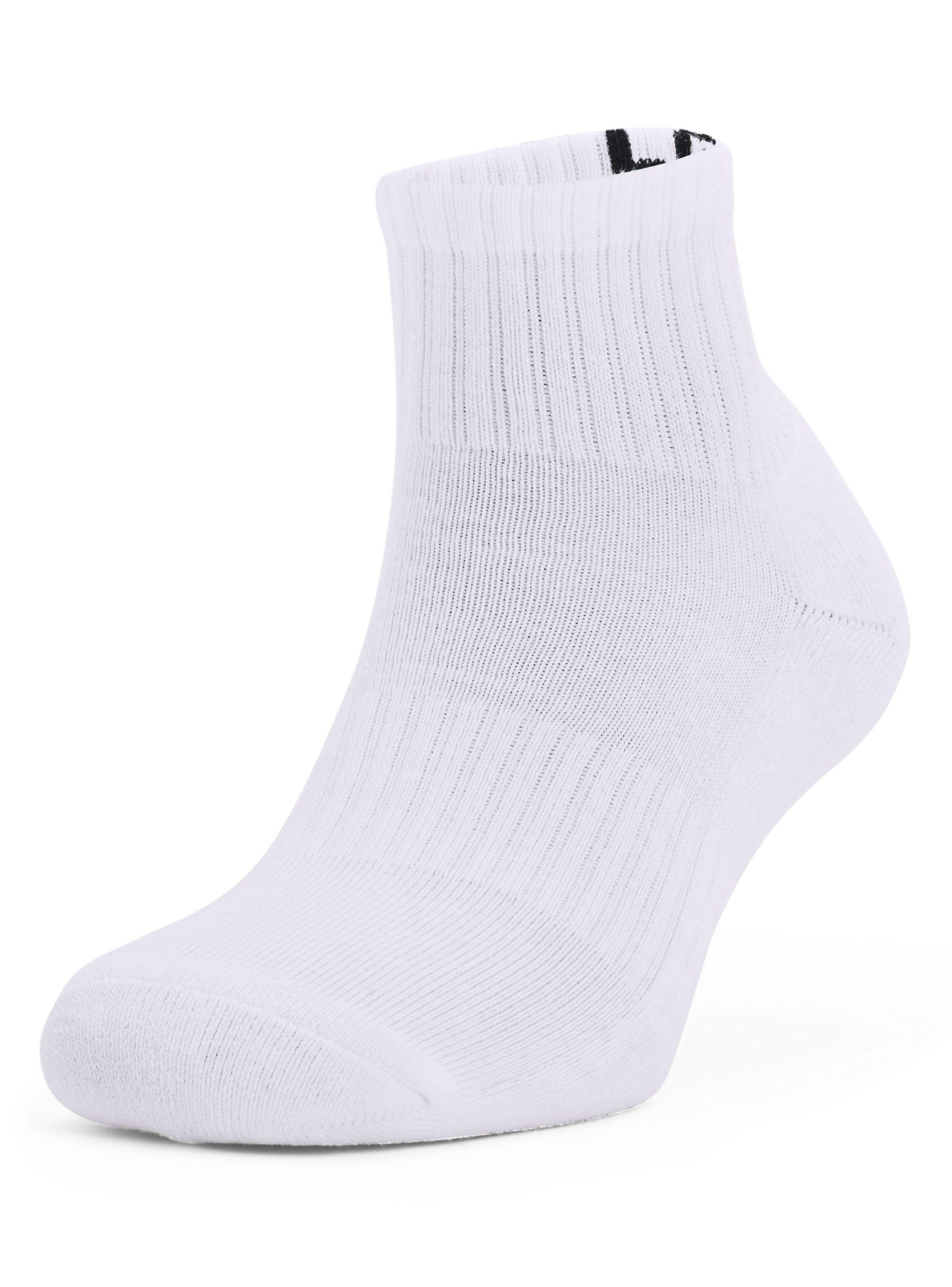 Calcetín Core Qtr 3Pk-Wht Unisex-1