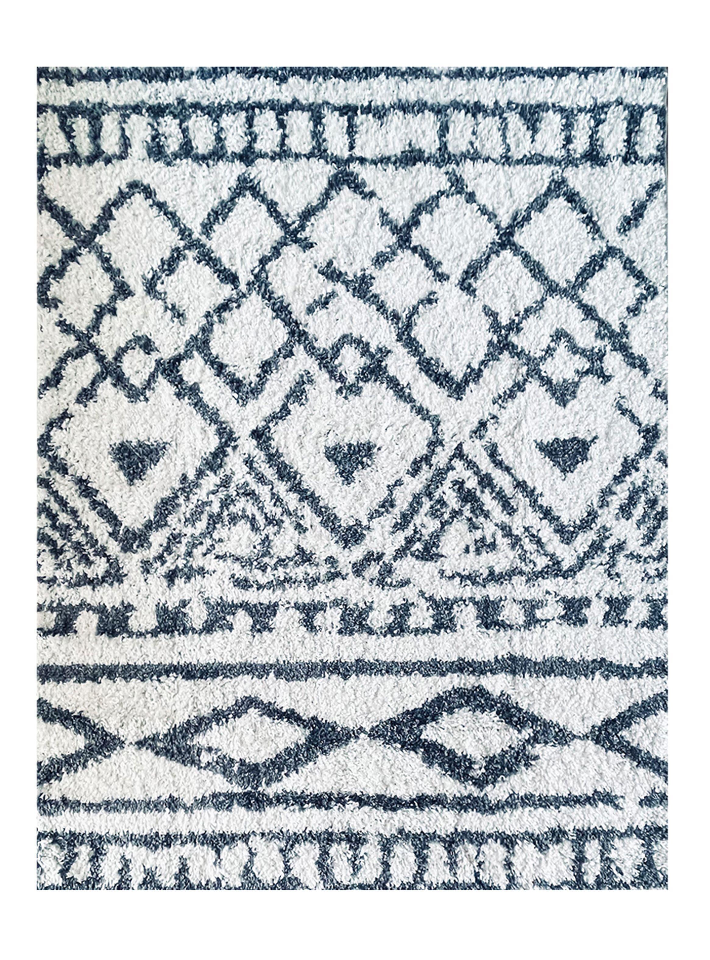 Alfombra Shaggy Gardenia 150 x 200 cm Blanco-0