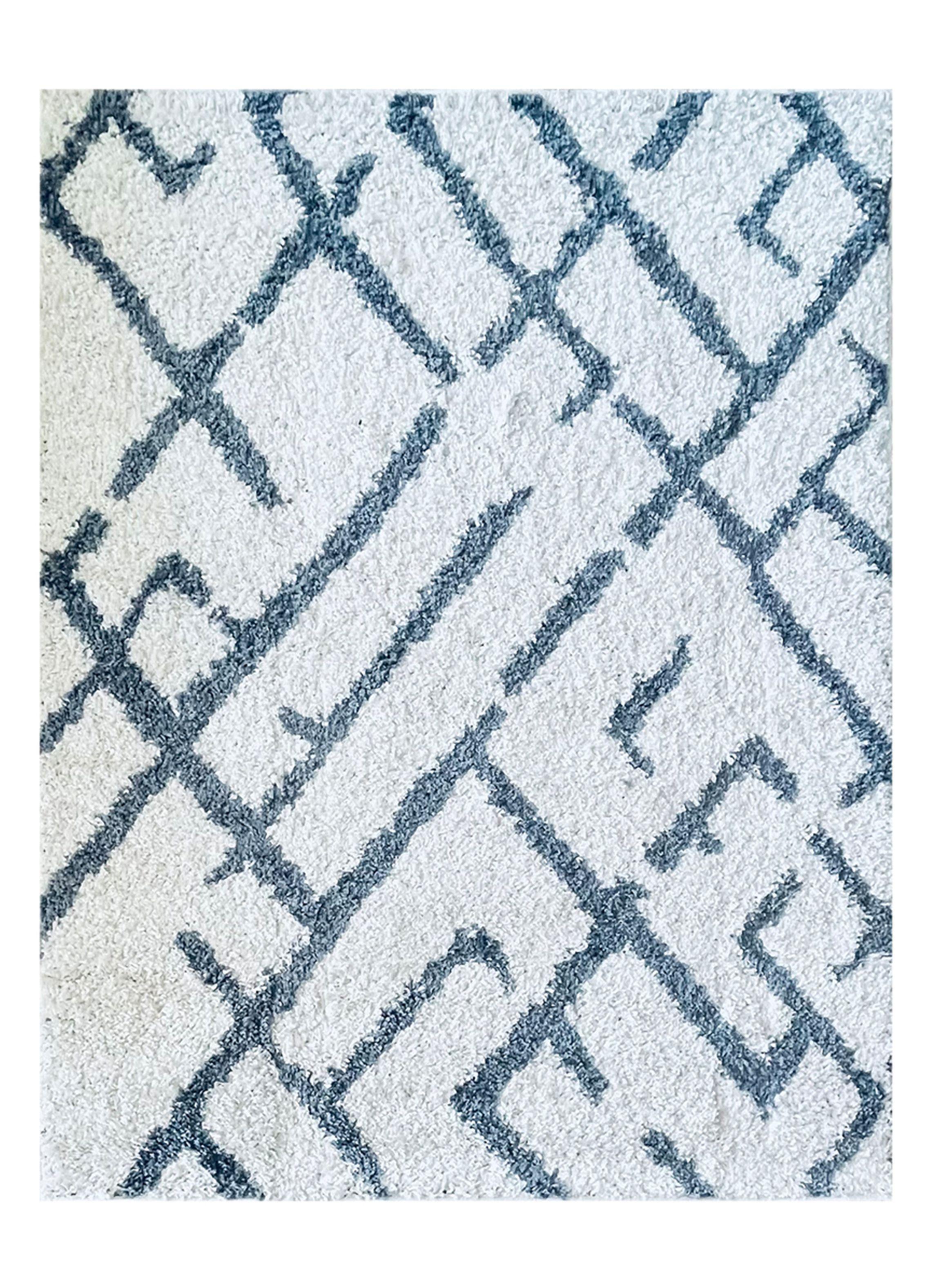 Alfombra Shaggy Gardenia 150 x 200 cm Snow-0