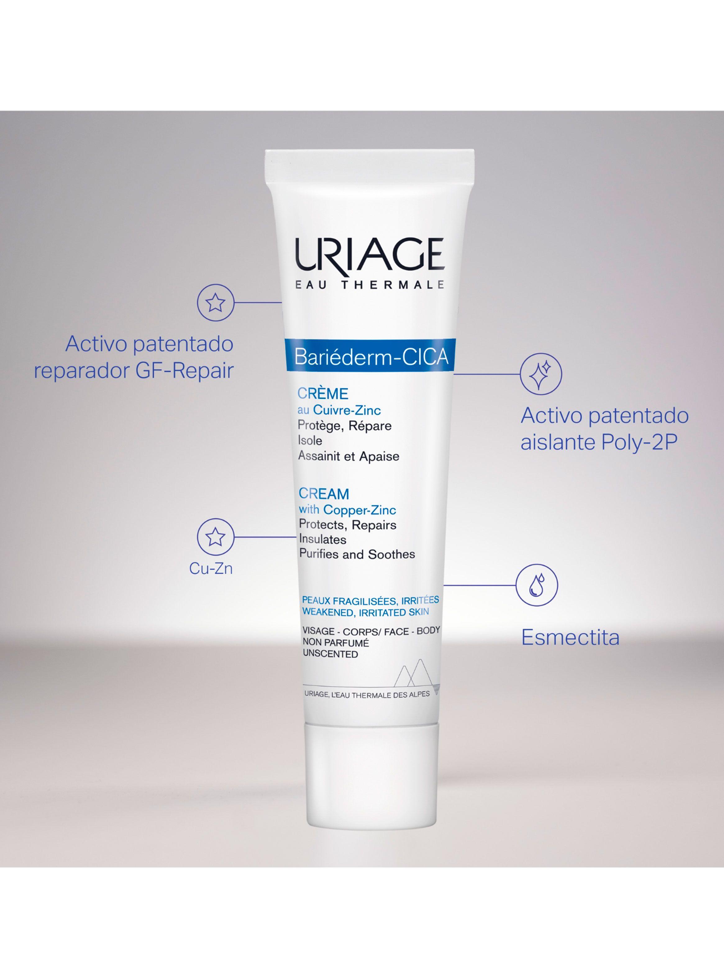 Crema Reparadora Uriage Bariéderm-CICA con Cobre y Zinc 100 ml-2