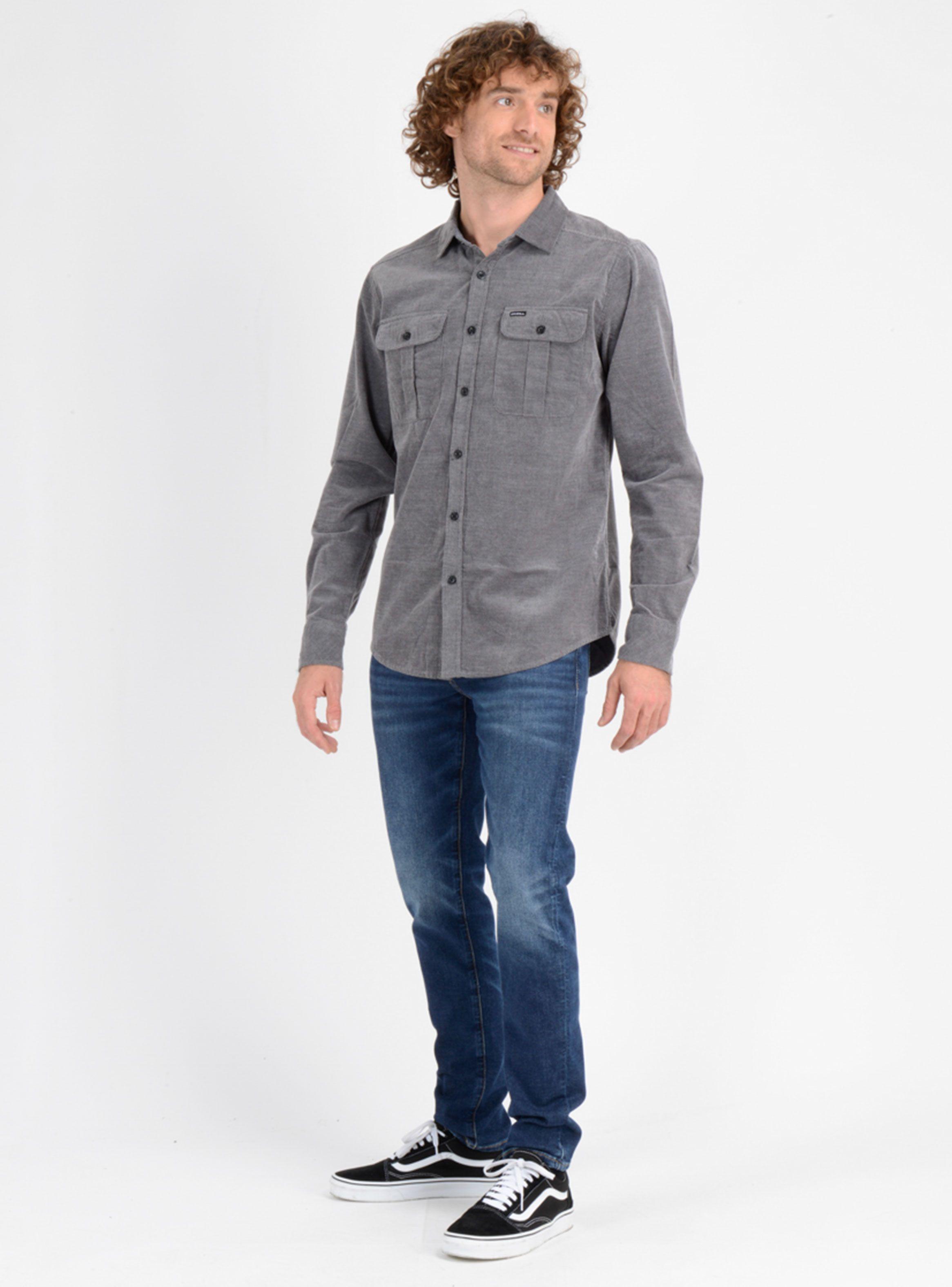 Camisa Casual Bolsillos Frontales-3