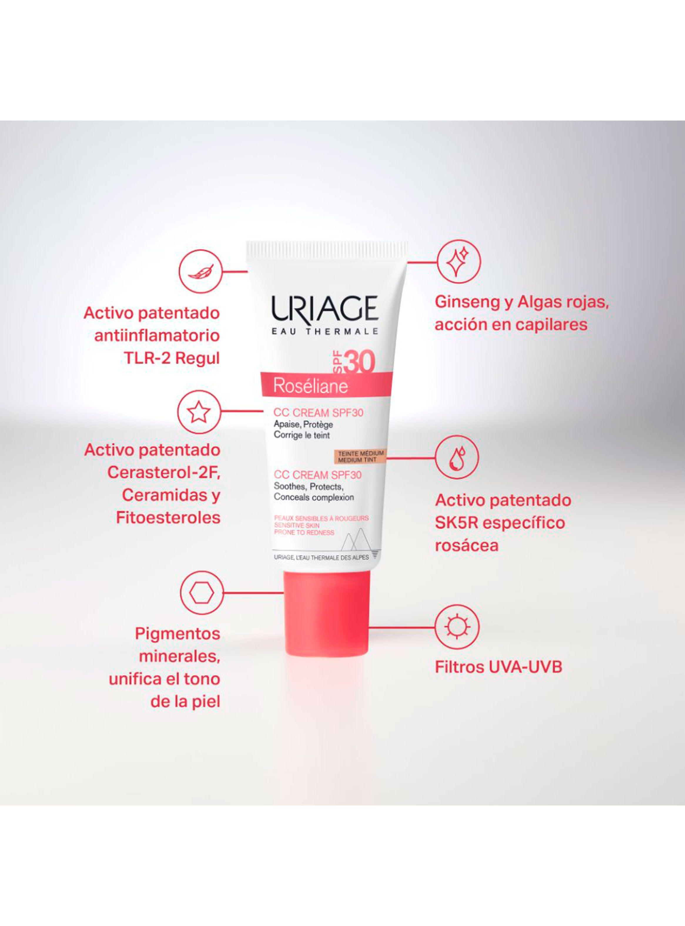 Crema Uriage Antirojeces CC Roséliane SPF30 40 ml-2