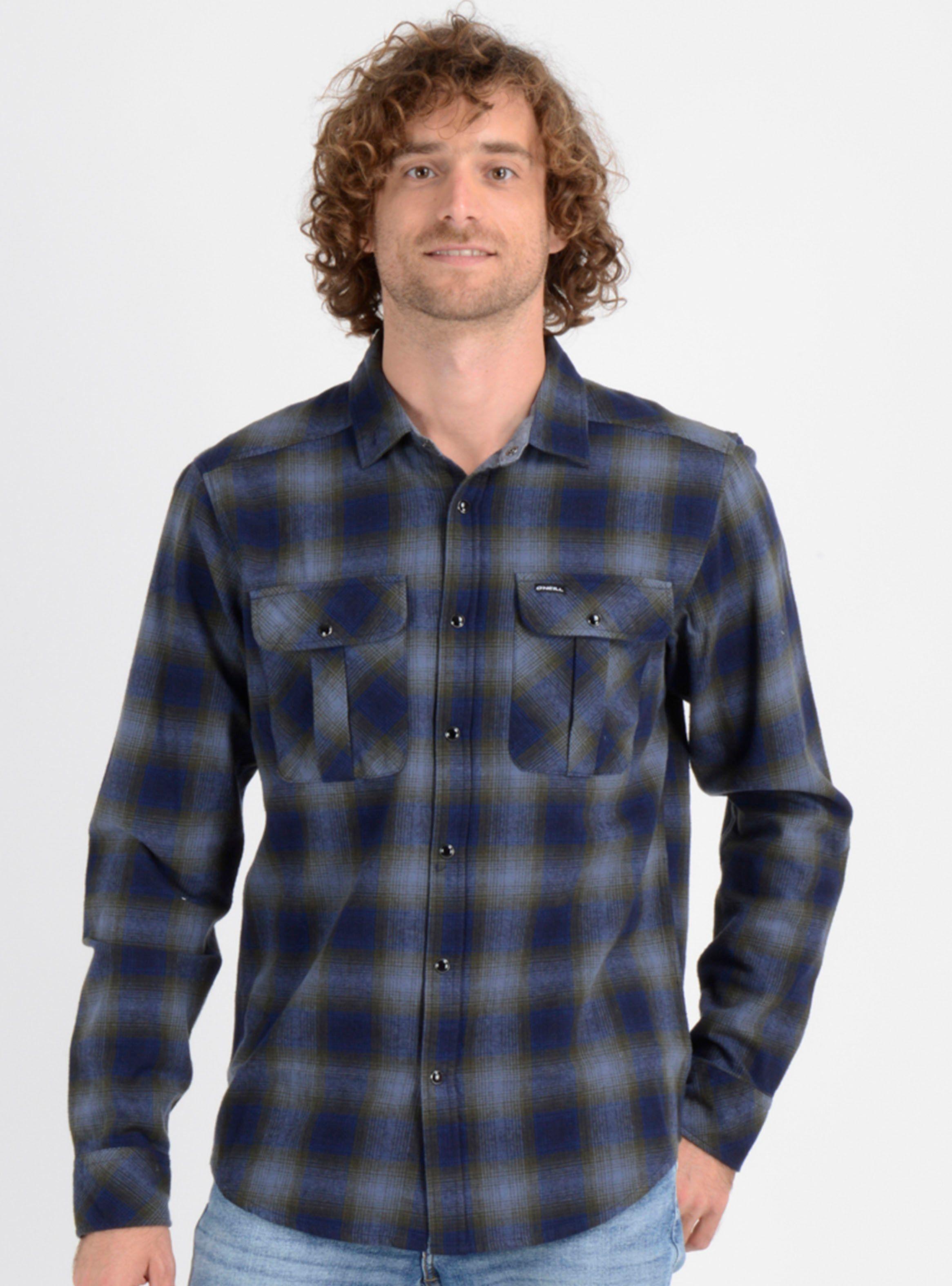 Camisa ML Cuadros Bolsillos Frontales-0