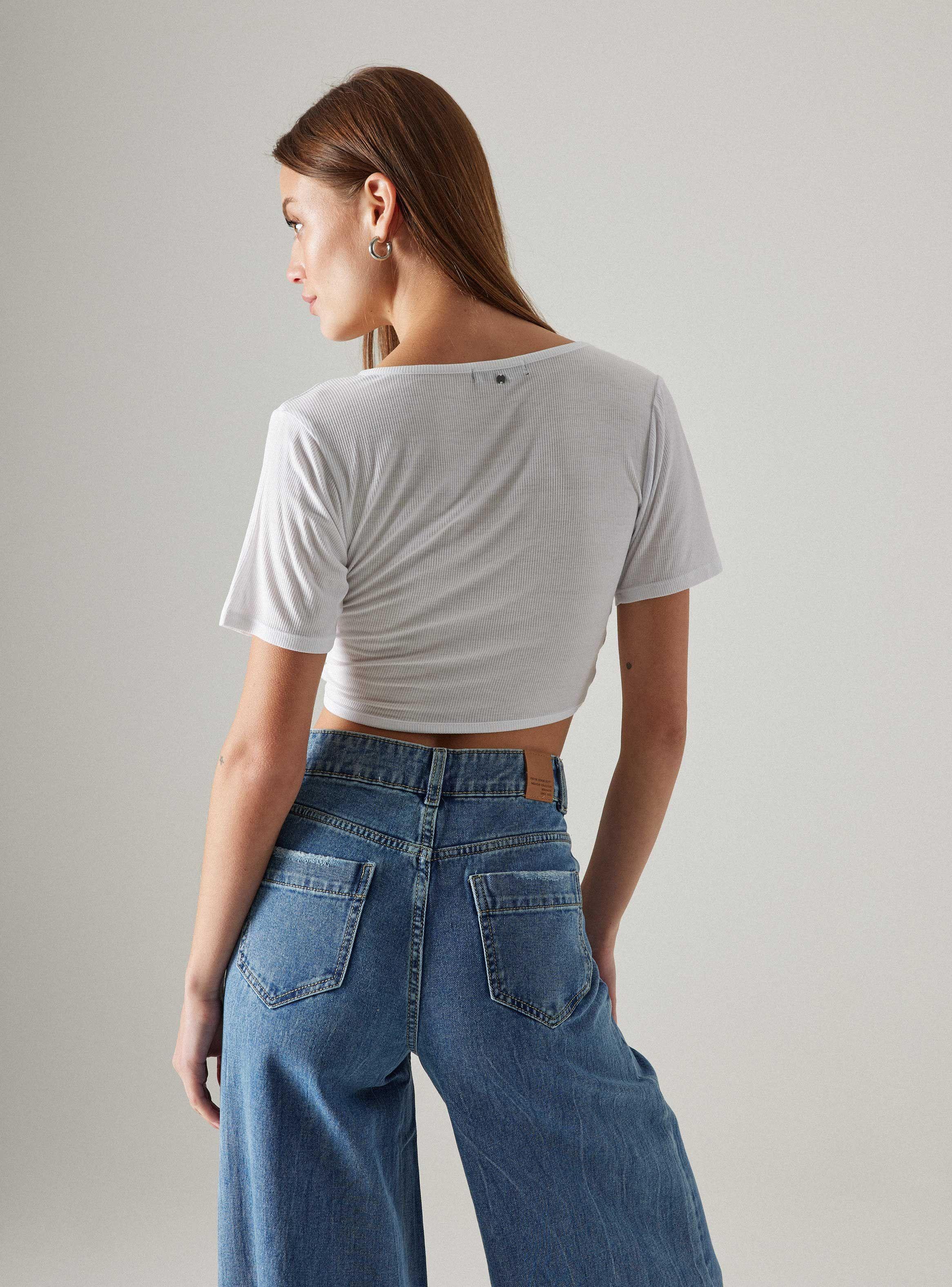 Polera Crop con Nudo-1