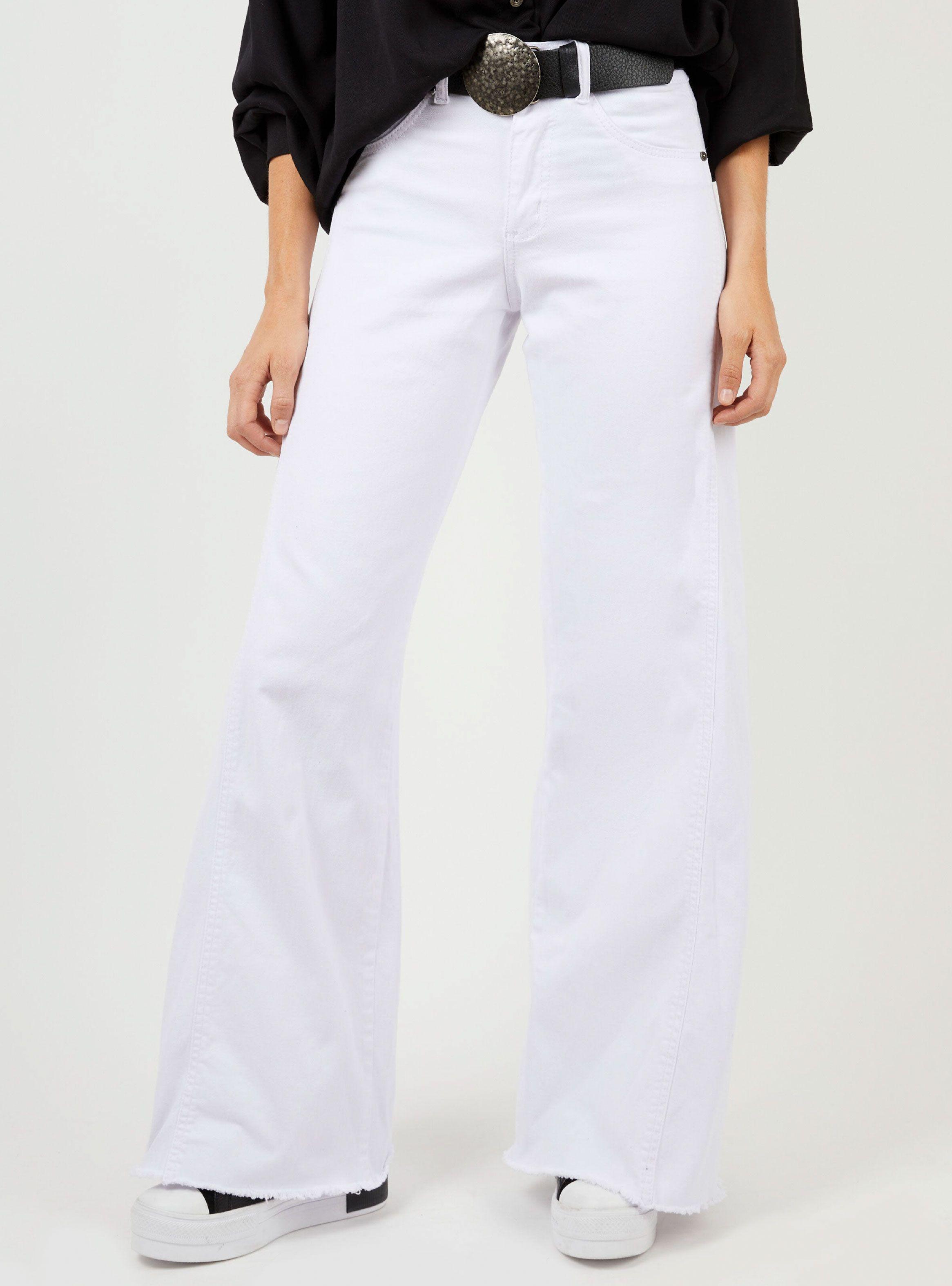 Pantalón Palazzo Tiro Medio-Alto Mujer-0