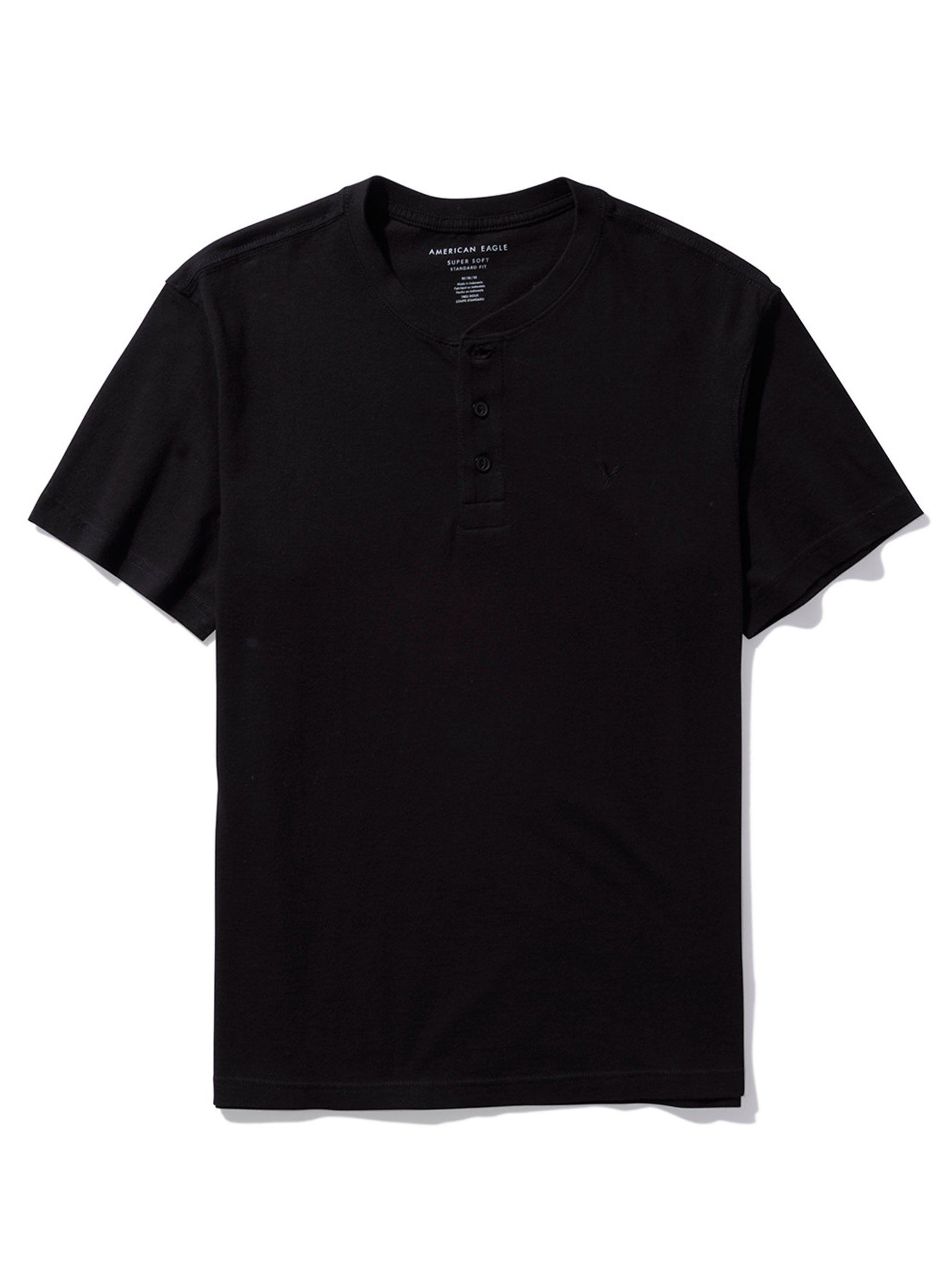 Polera AE Cierre Botón Diseño Henley-2
