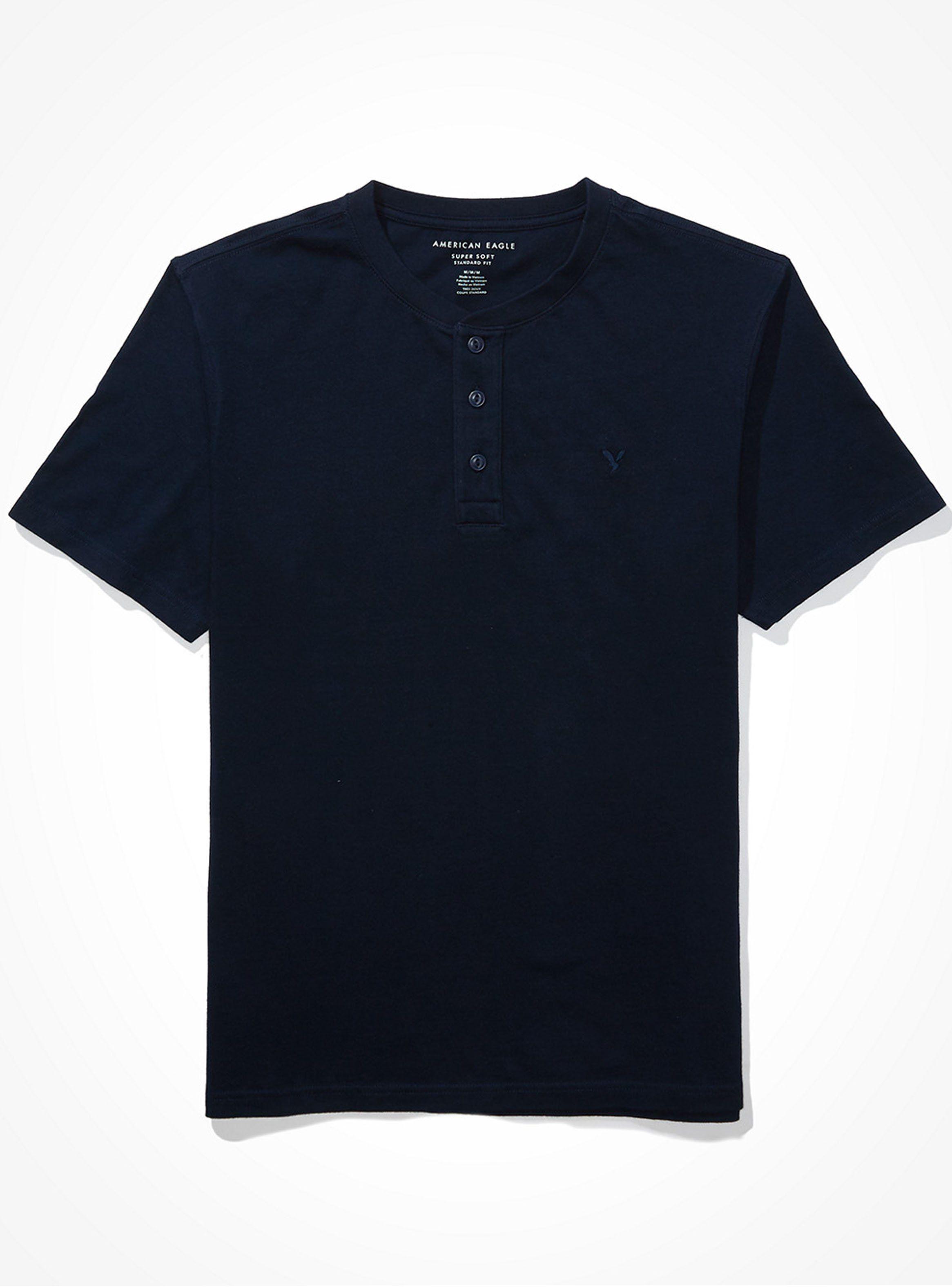Polera AE Cierre Botón Diseño Henley-2