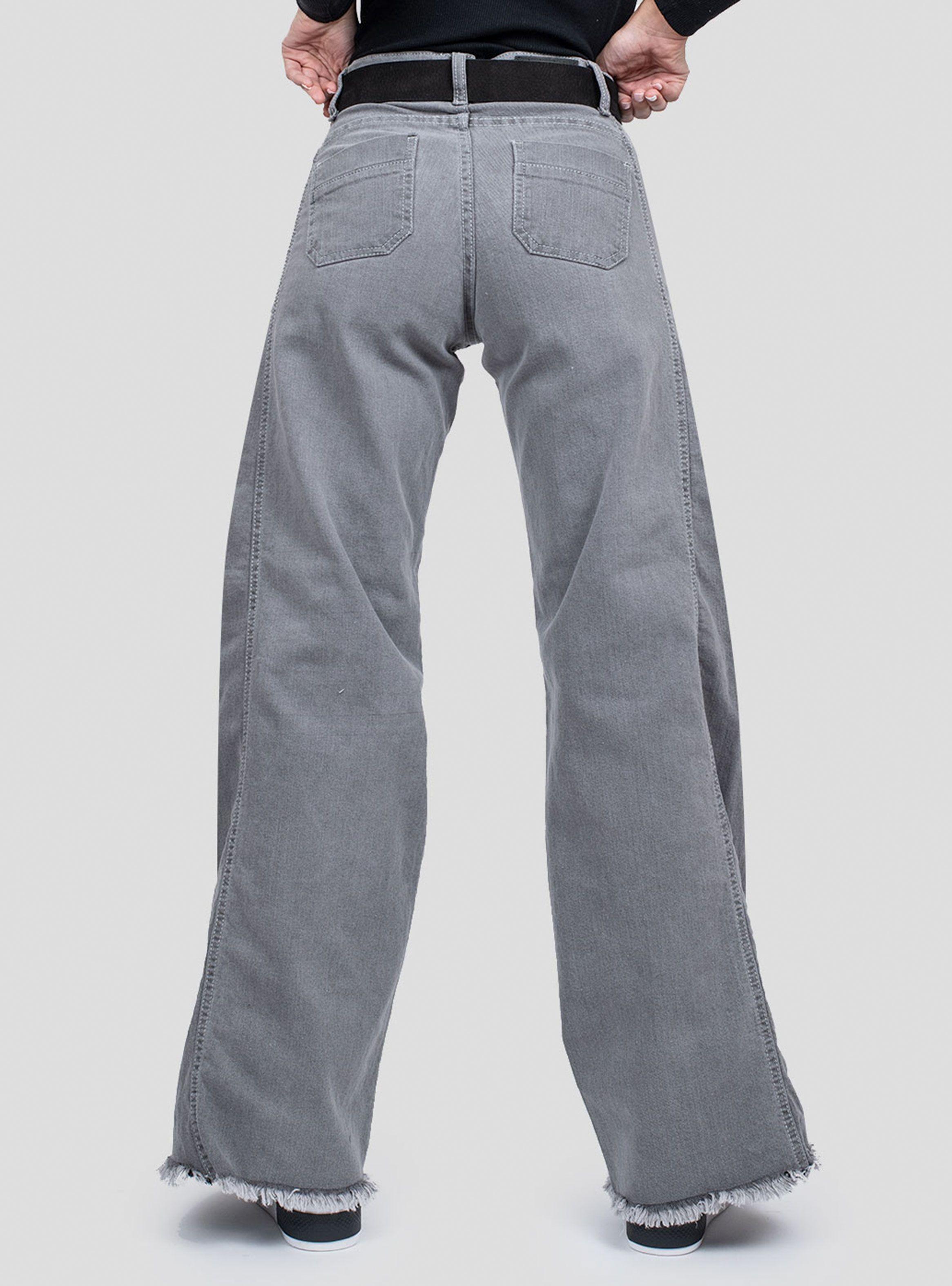 Jeans Anna F Tiro Alto Gris-1