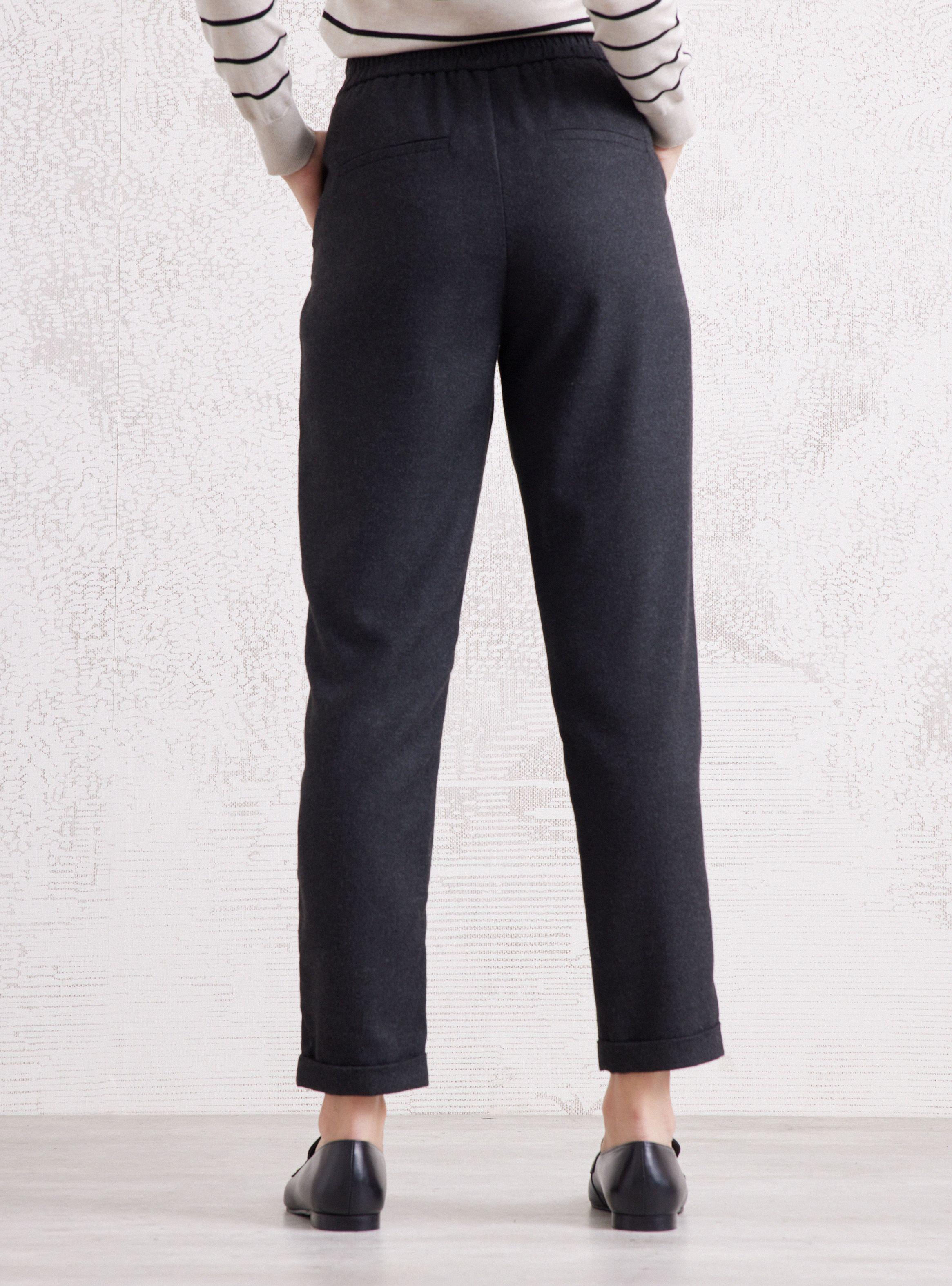 Pantalón de Vestir Cintura Elasticada con Cinturón-1