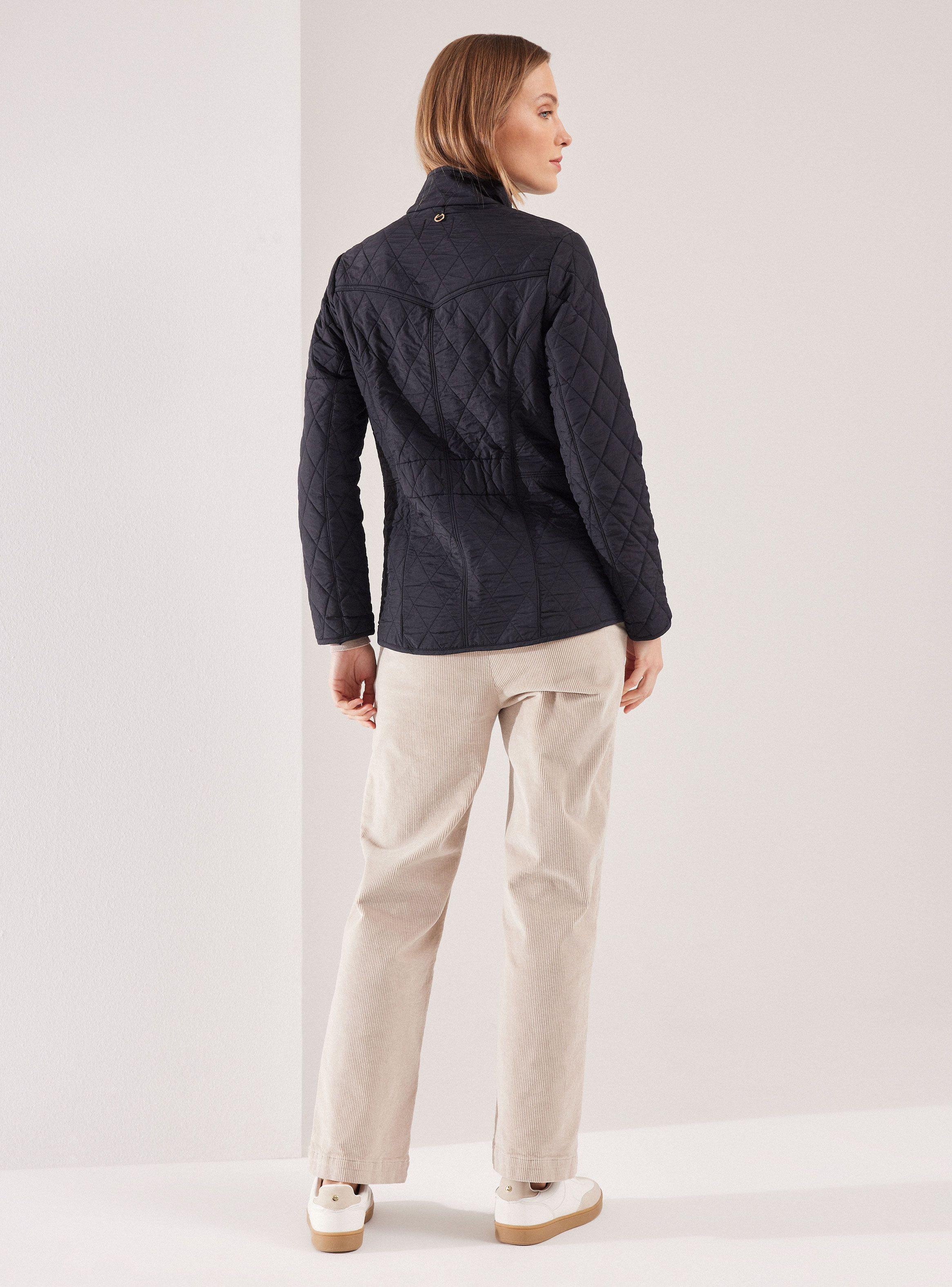 Parka Forrada con Diseño Acolchado Cuello Alto Cierre-5