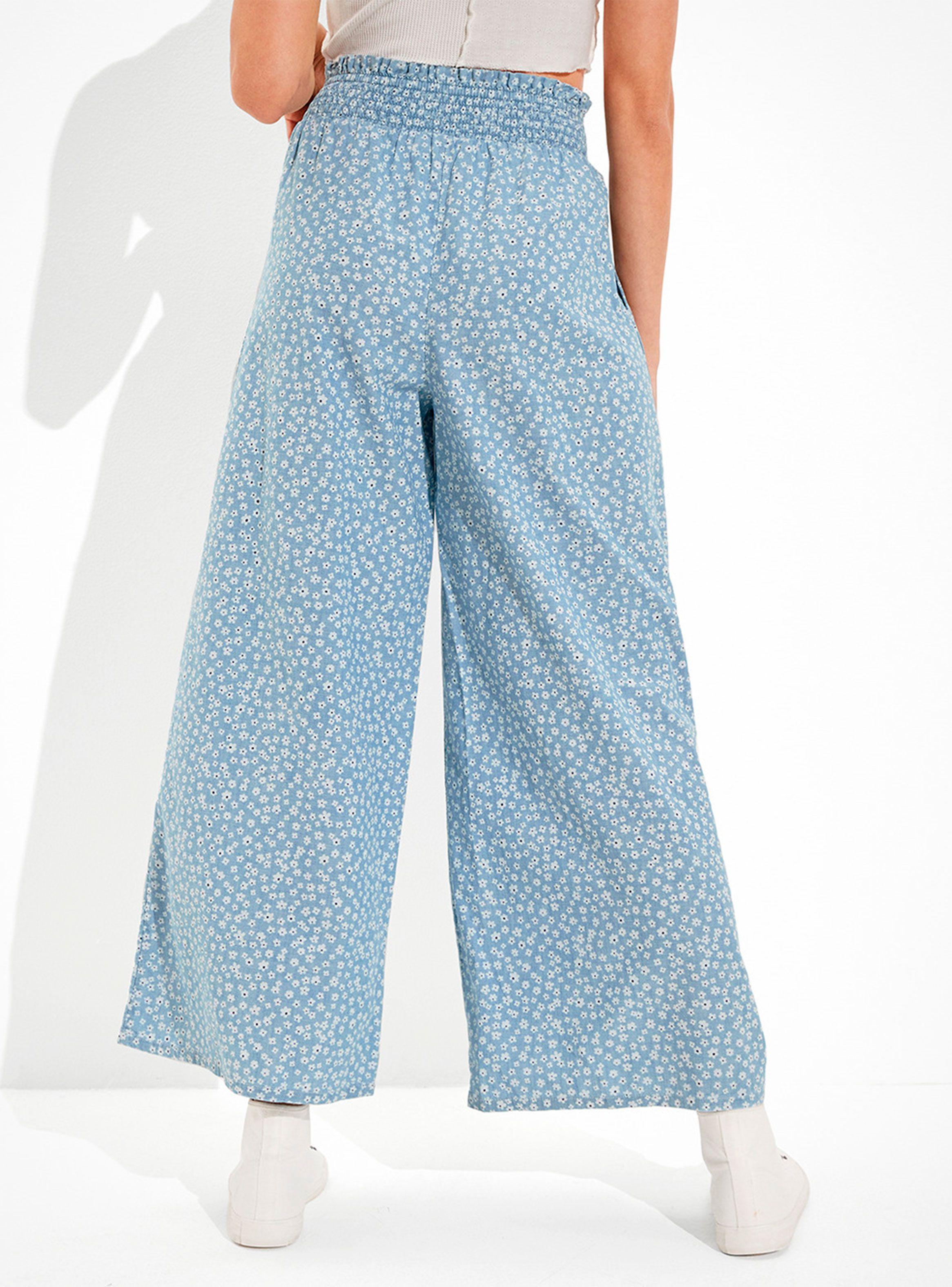 Pantalón Wide Leg Smocked-1