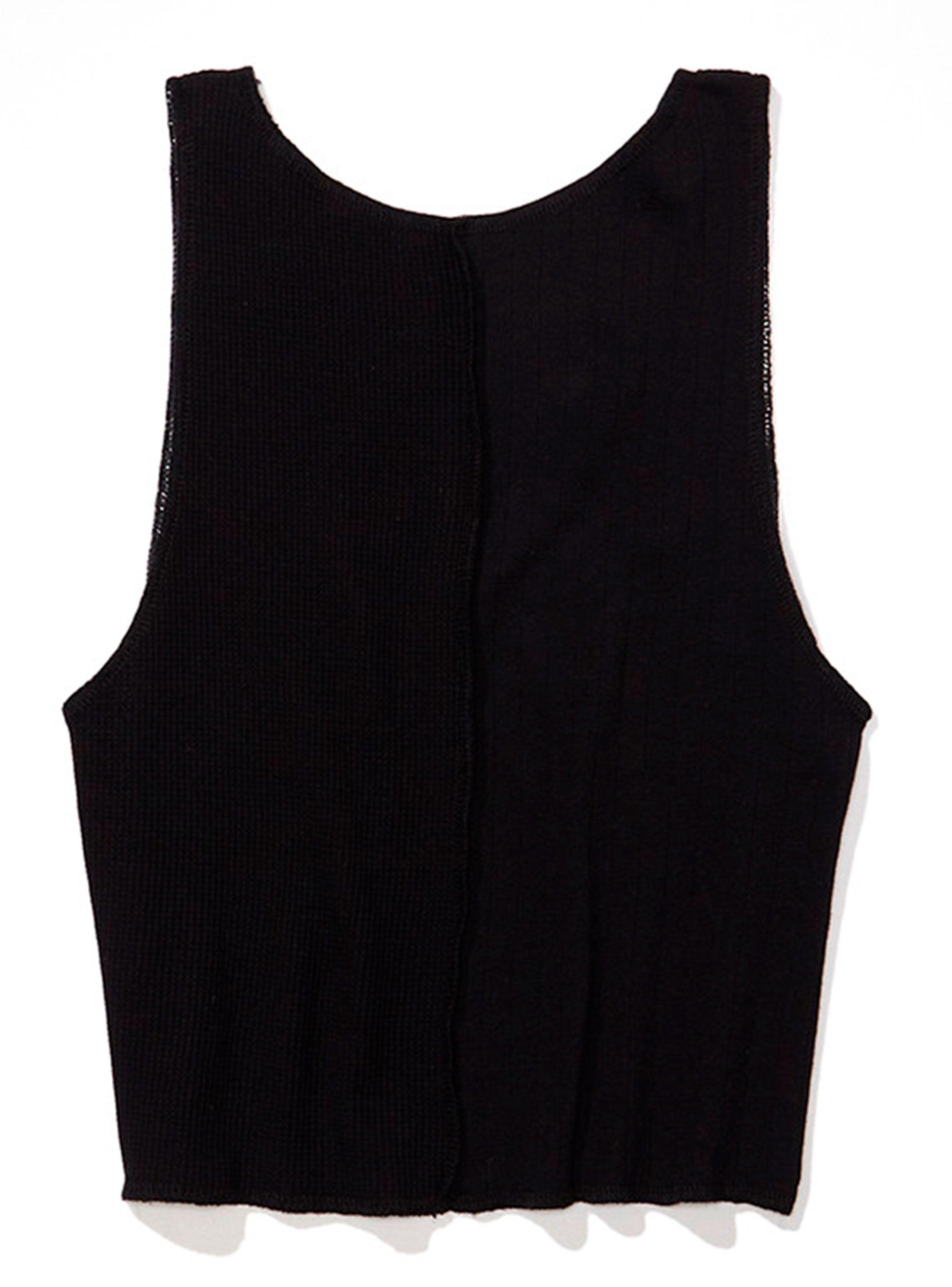 Polera sin Mangas Cuello Alto-3