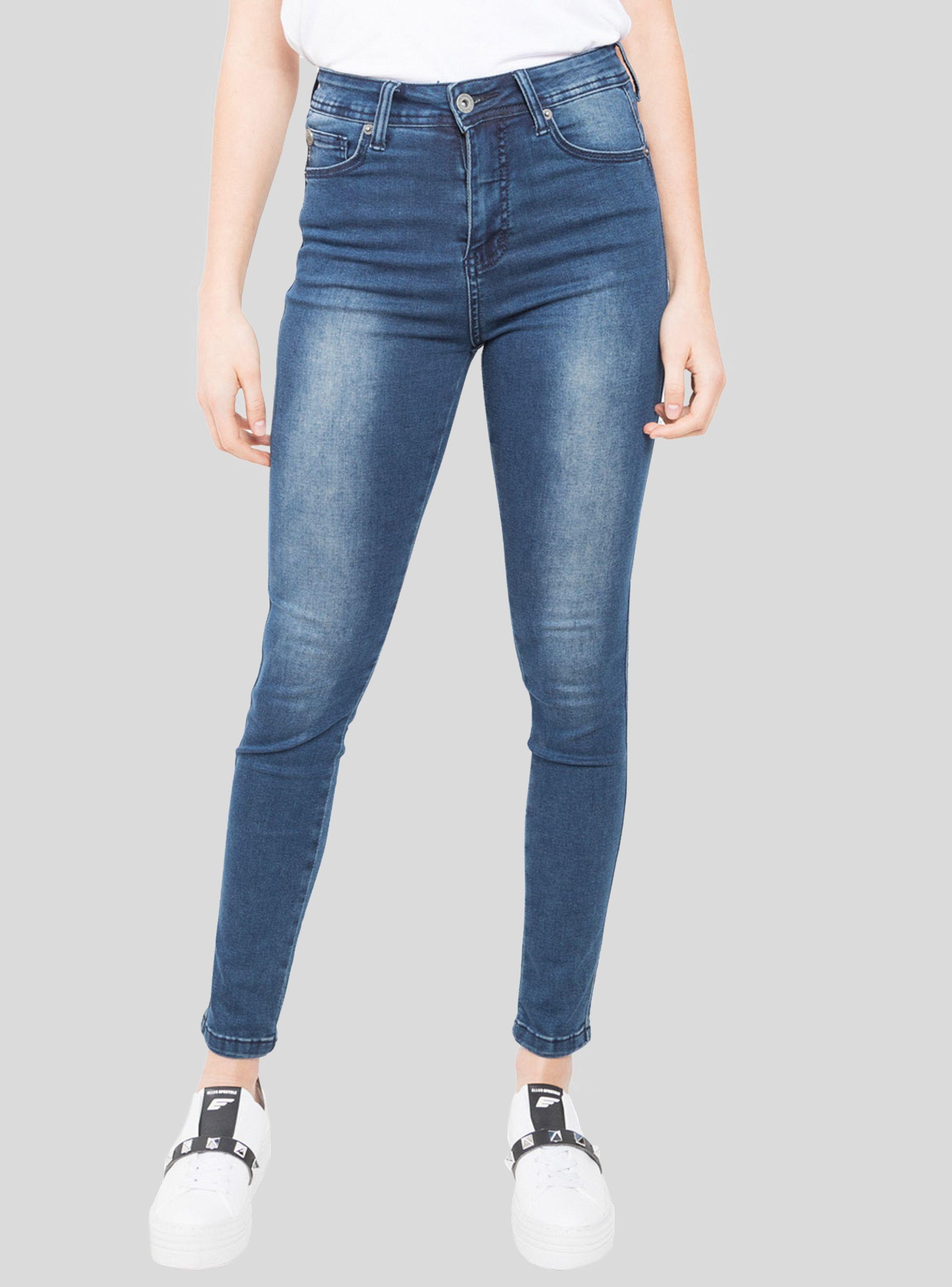 Jeans Urbano Tiro Alto Skinny-0