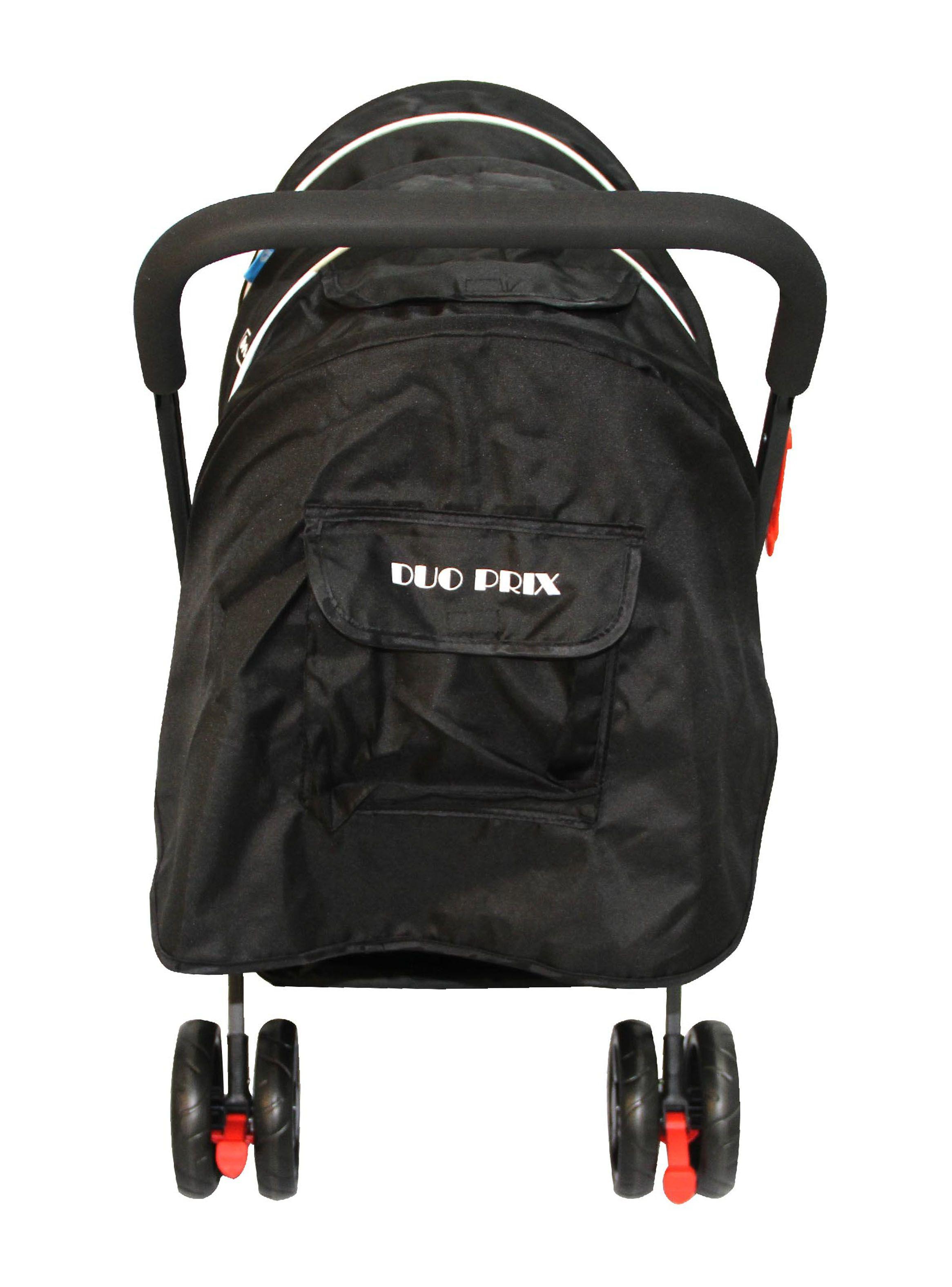 Coche Bebeglo Doble Dúo Prix Gris-3