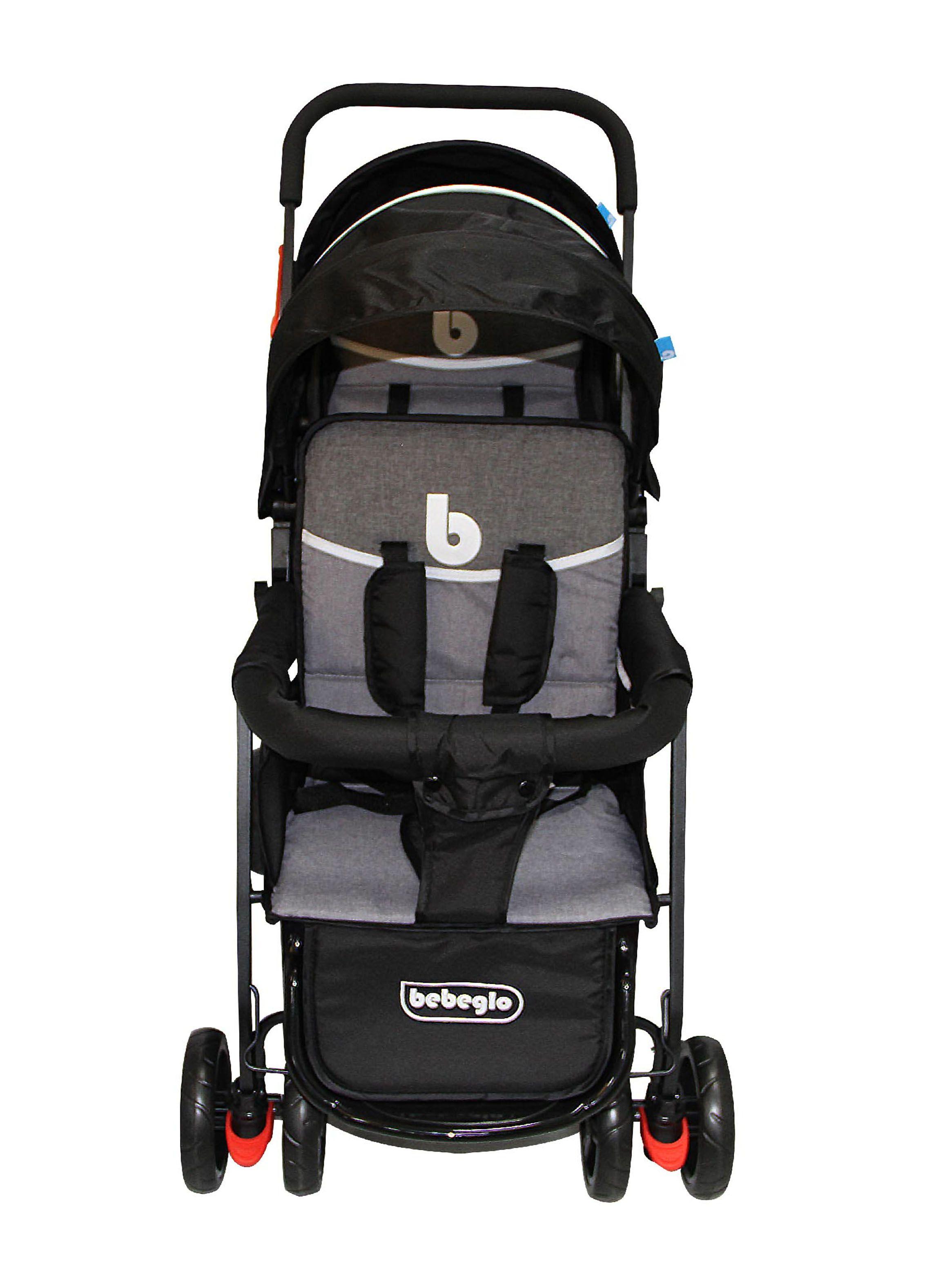 Coche Bebeglo Doble Dúo Prix Gris-2