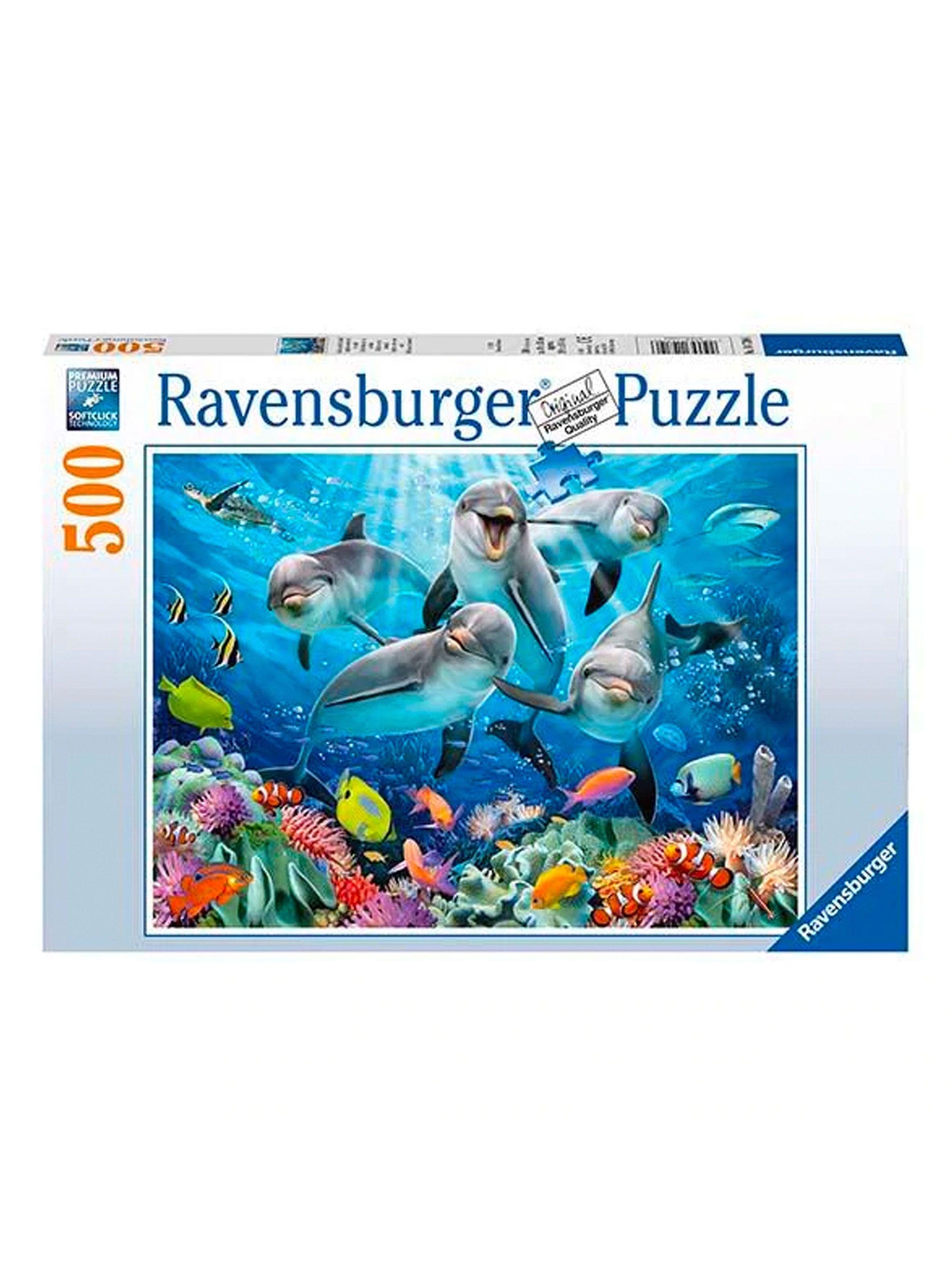 Puzzle Delfines en el Arrecife 500 Piezas Caramba-0