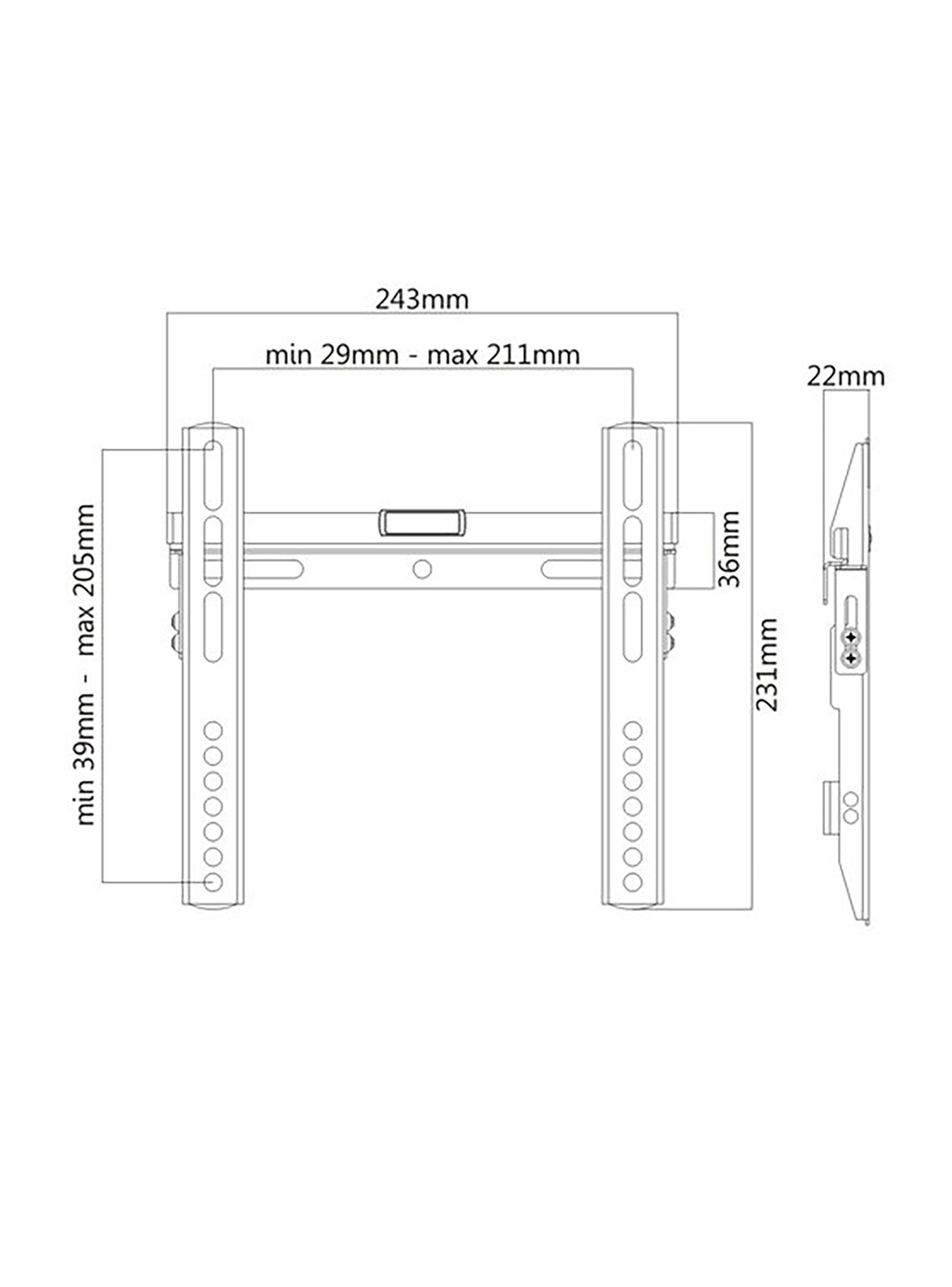 Soporte TV Económico 23" a 42" + Cable HDMI-1