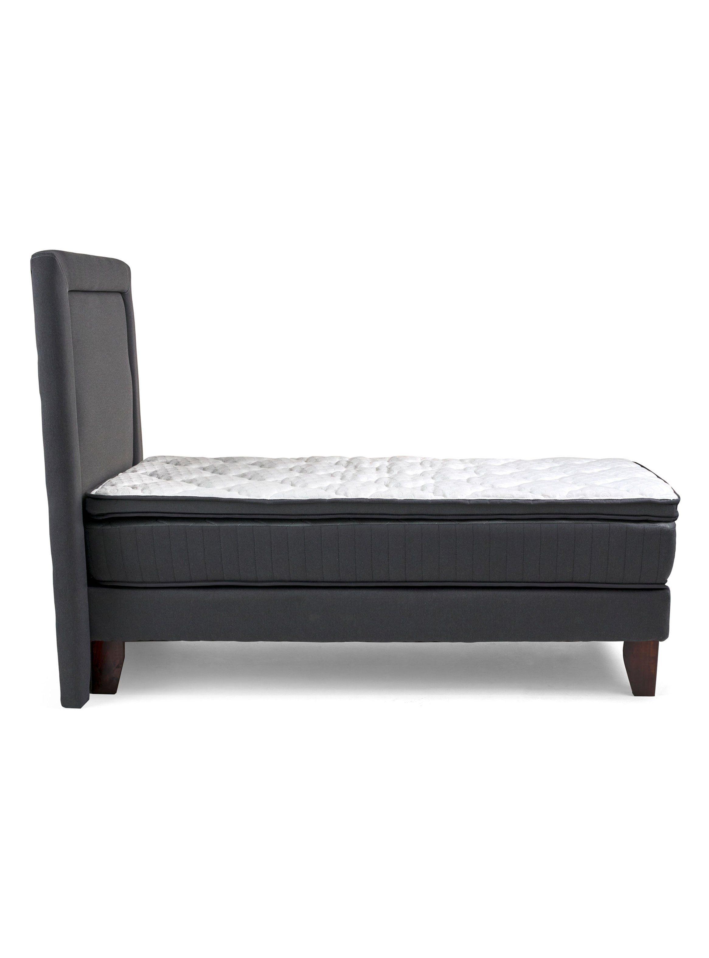 Cama Europea Hybrida Base Normal 1.5 Plazas Plus + Respaldo-2