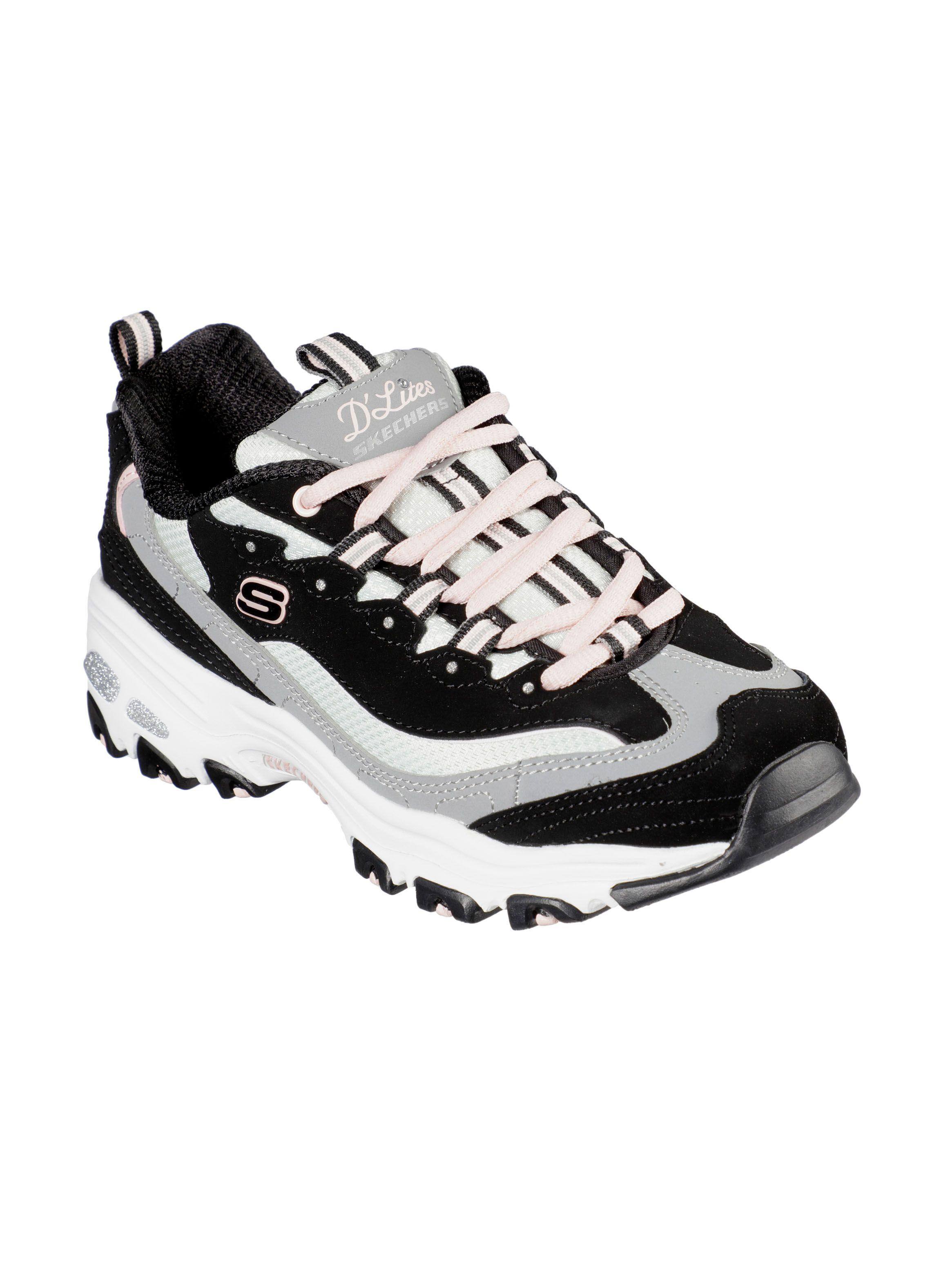 Zapatilla Skechers 13143-BKGY Urbana Mujer-1