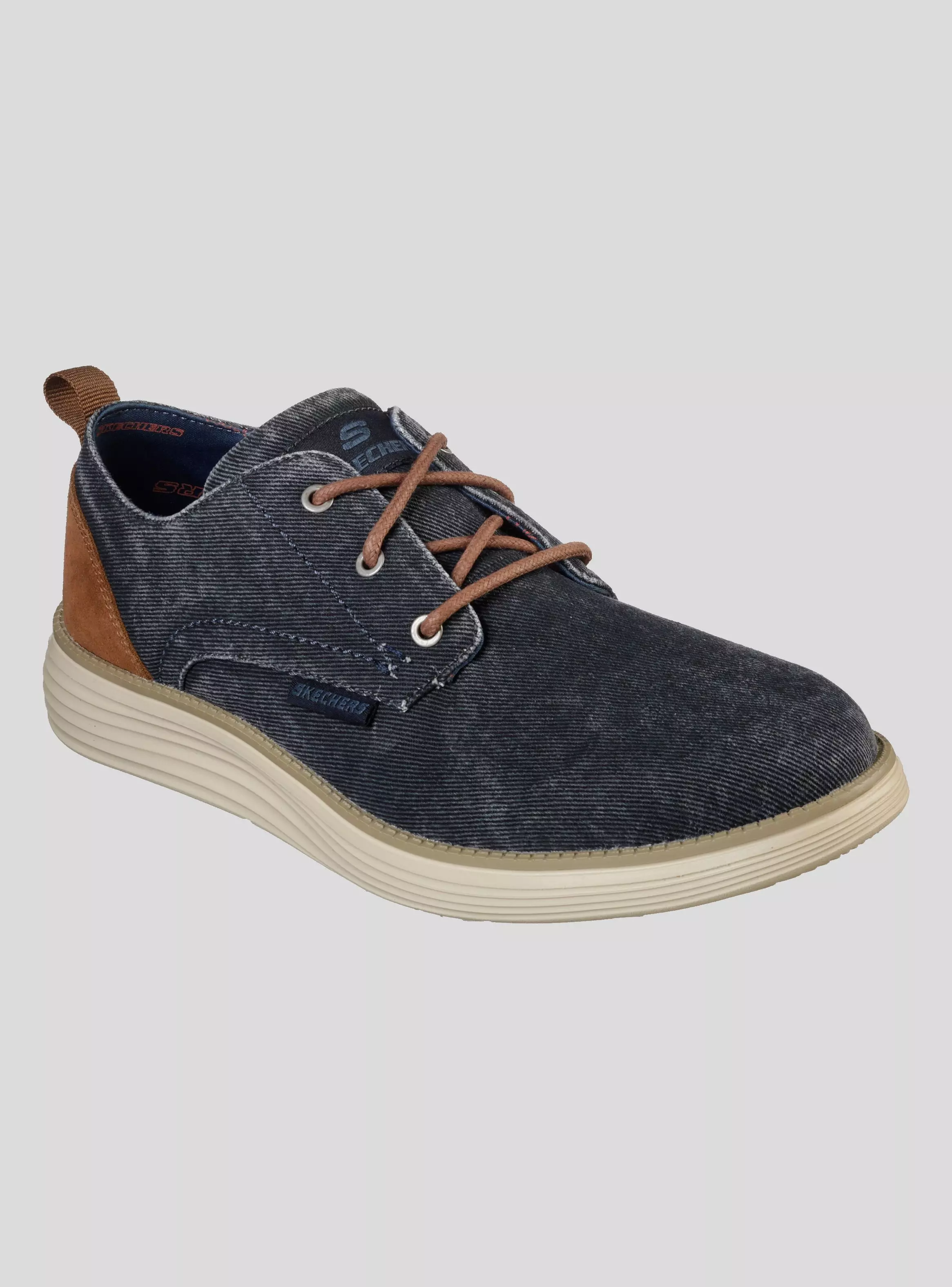 Zapato Skechers Casual Pexton Hombre Azul-0