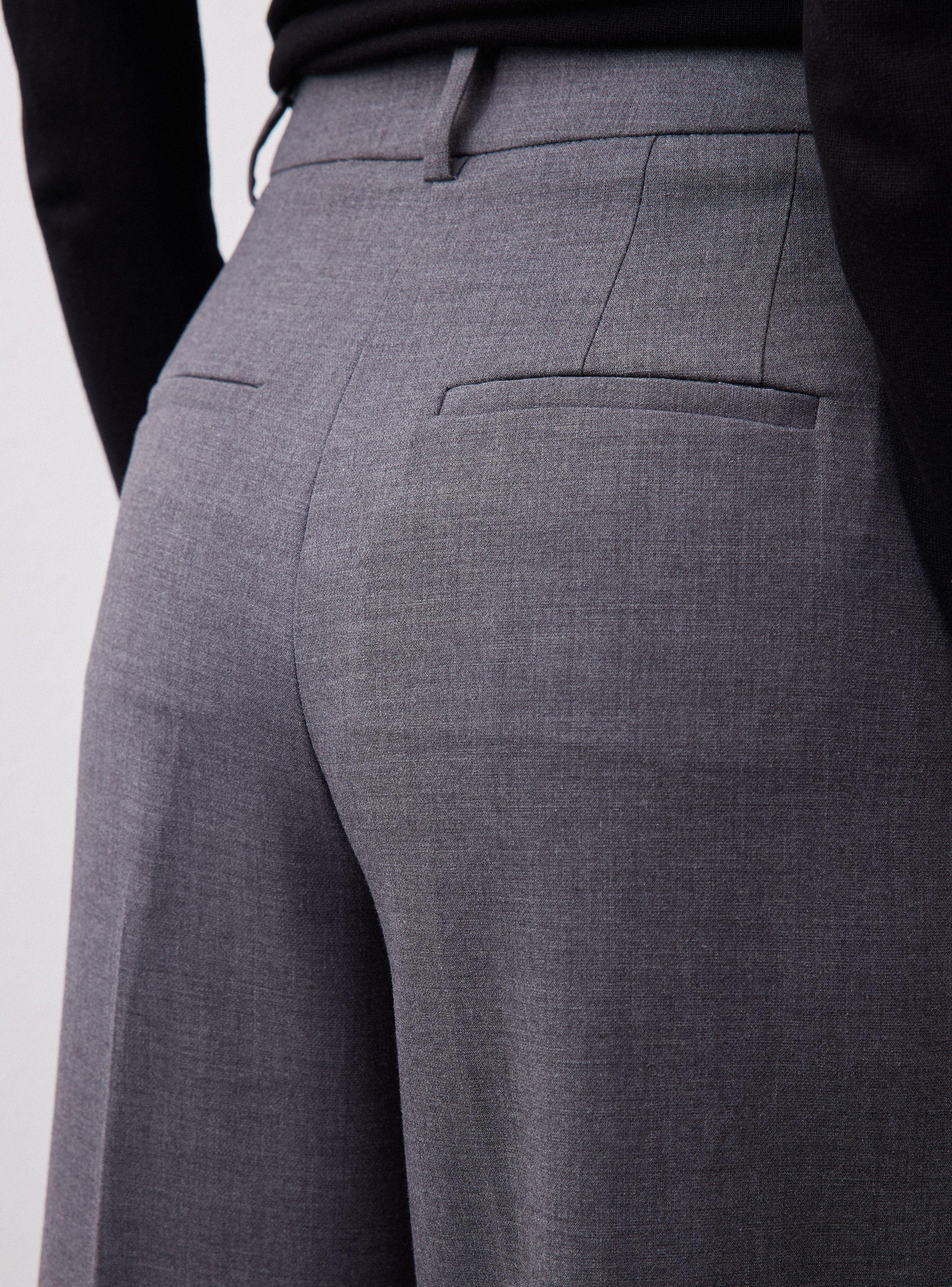 Pantalón Traje Wideleg Con Pinzas-3