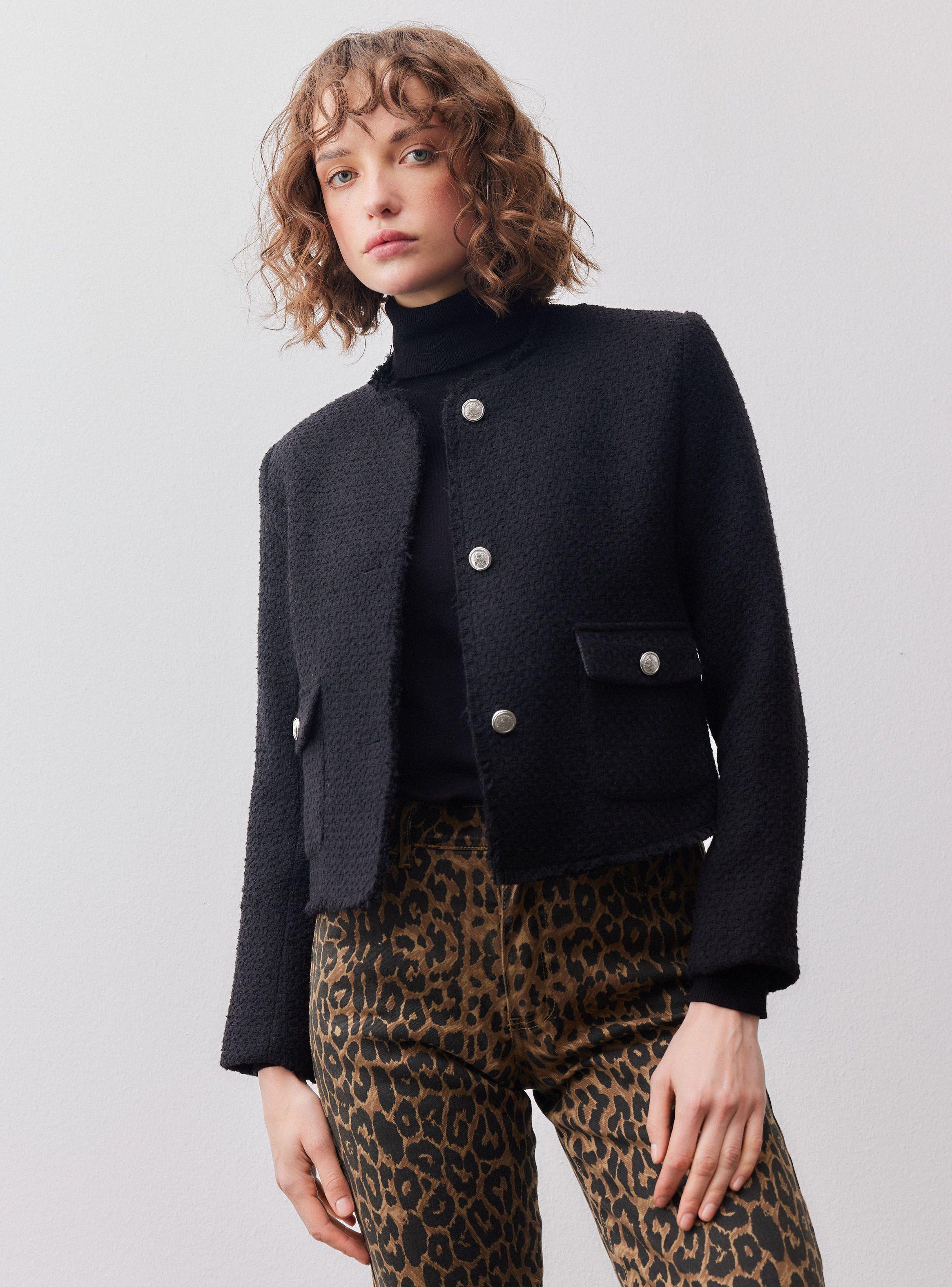 Blazer Botones Textura Tweed-0
