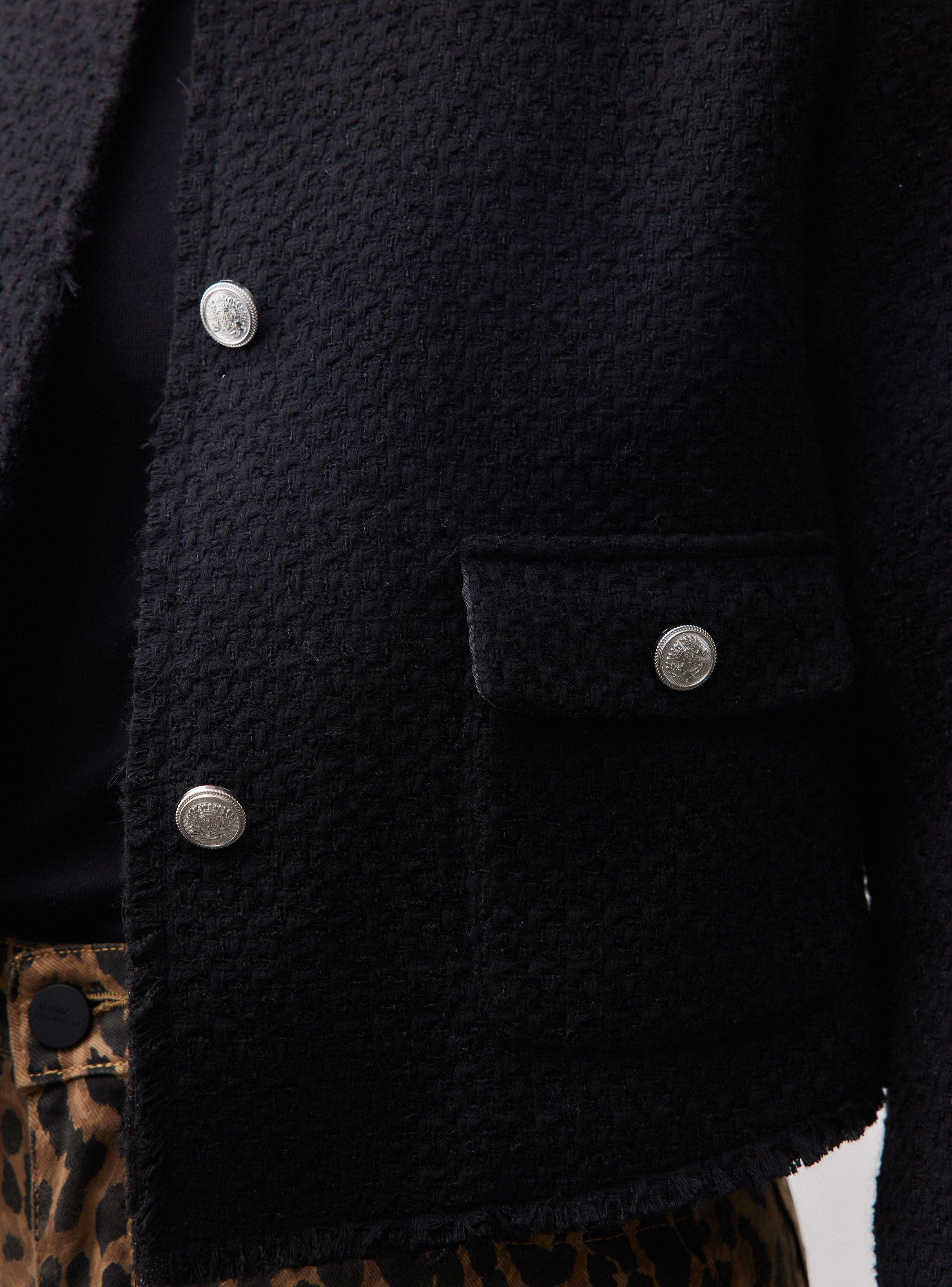 Blazer Botones Textura Tweed-3