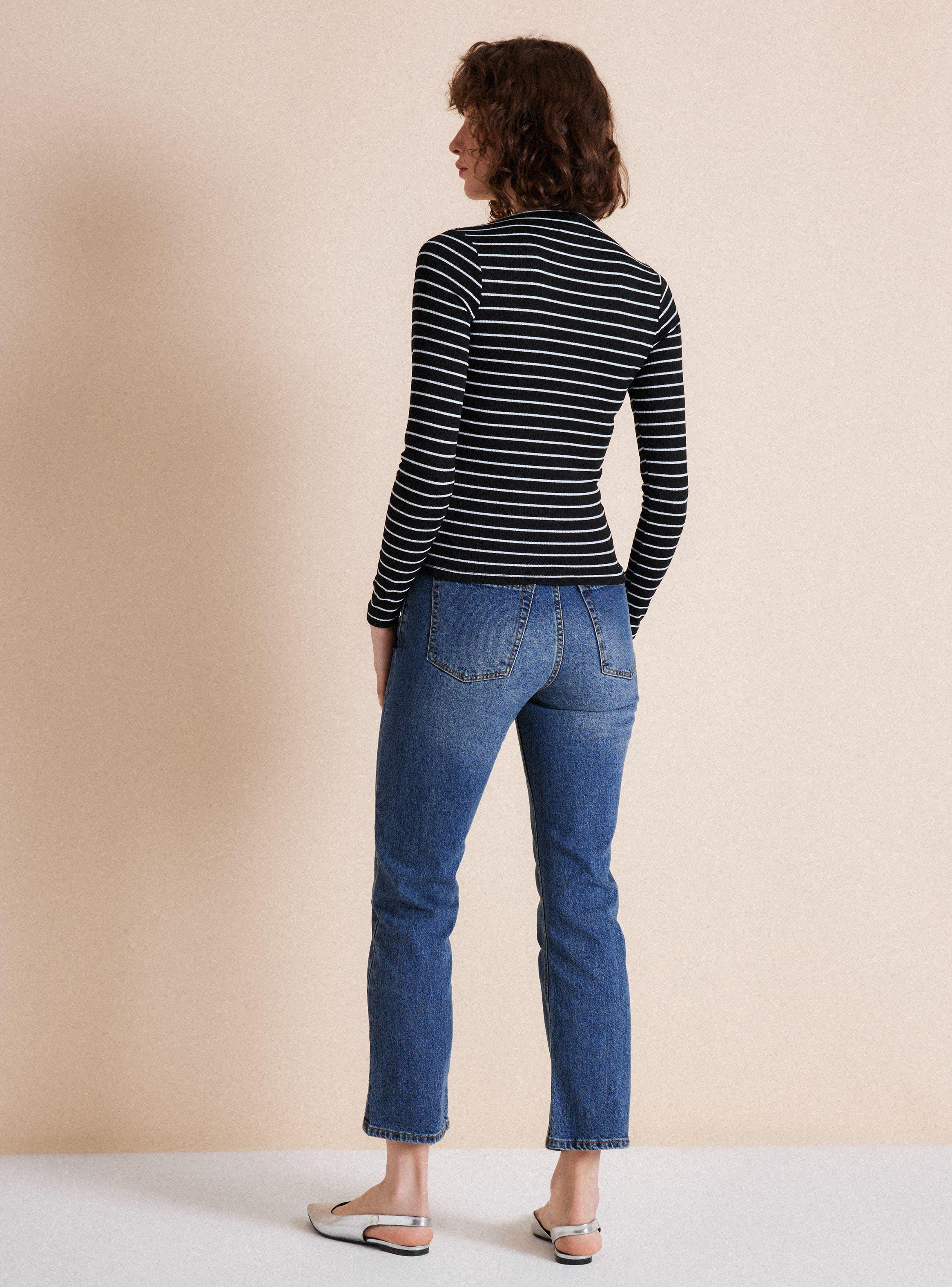 Polera Acanalada Cuello Bote-5