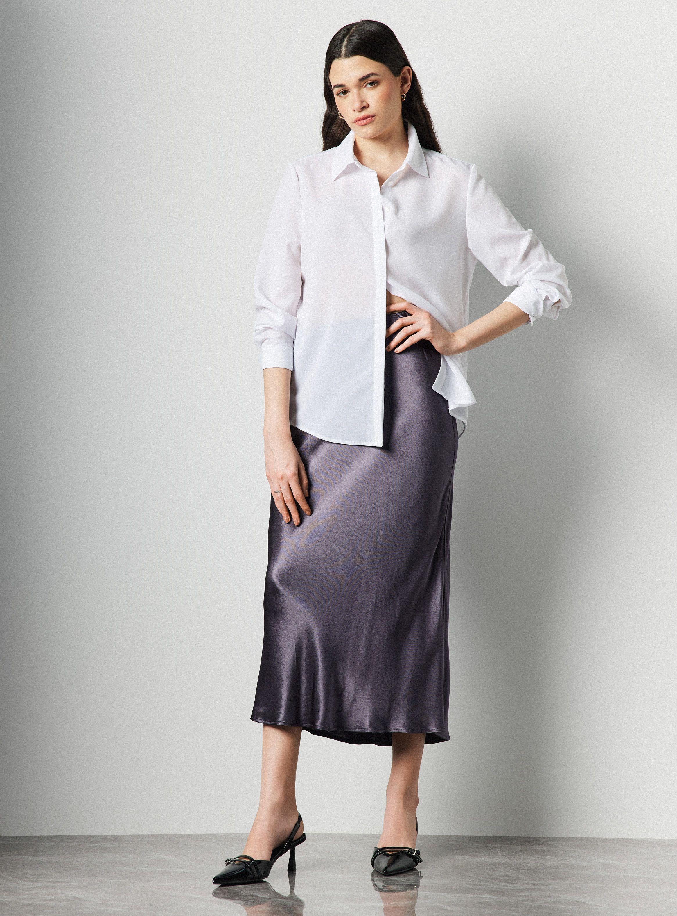 Blusa Camisera Fluida Recta-4