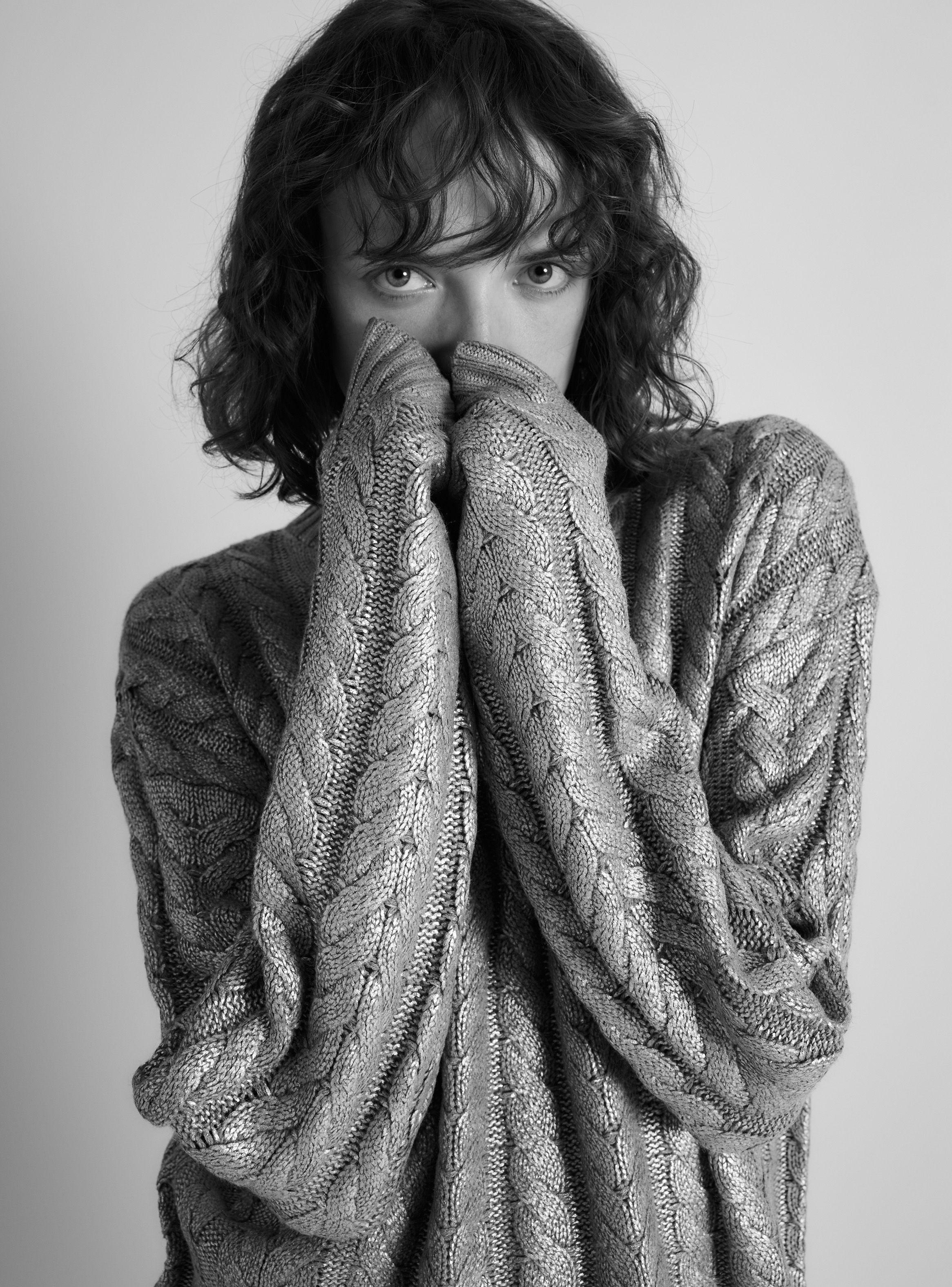Sweater Trenzado Acabado Metalizado-3
