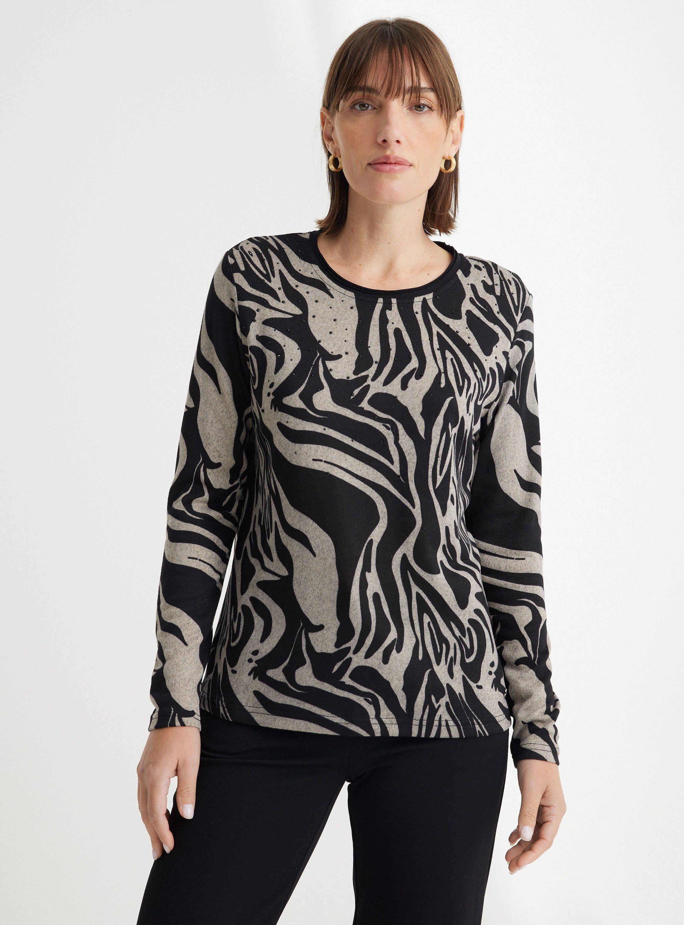 Polera Estampada con Brillos-0